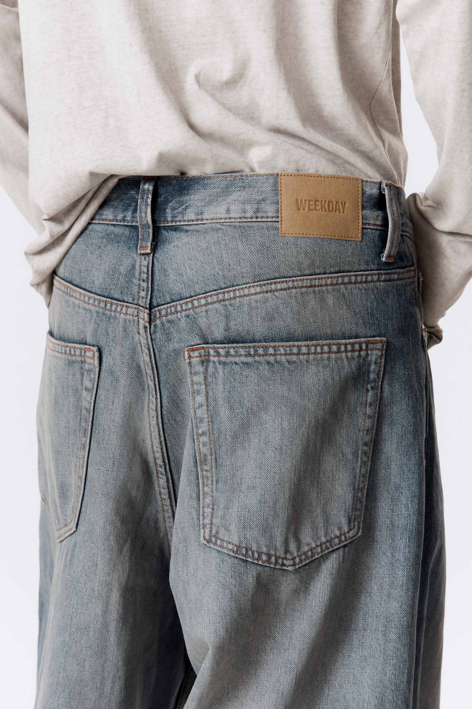 Astro Mid Rise Loose Baggy Leg Unisex Jeans - Arizona Blue - Medium Blue/Chelsea Black - Black/Kimberley Blue - Light Blue/Board Blue - Medium Blue/Blue Rinse – Donkerblauw/Blue Stream - Middelblauw/Tuned Black – Zwart/Black Rinse – Zwart/Mine Grey – Donkergrijs - 9