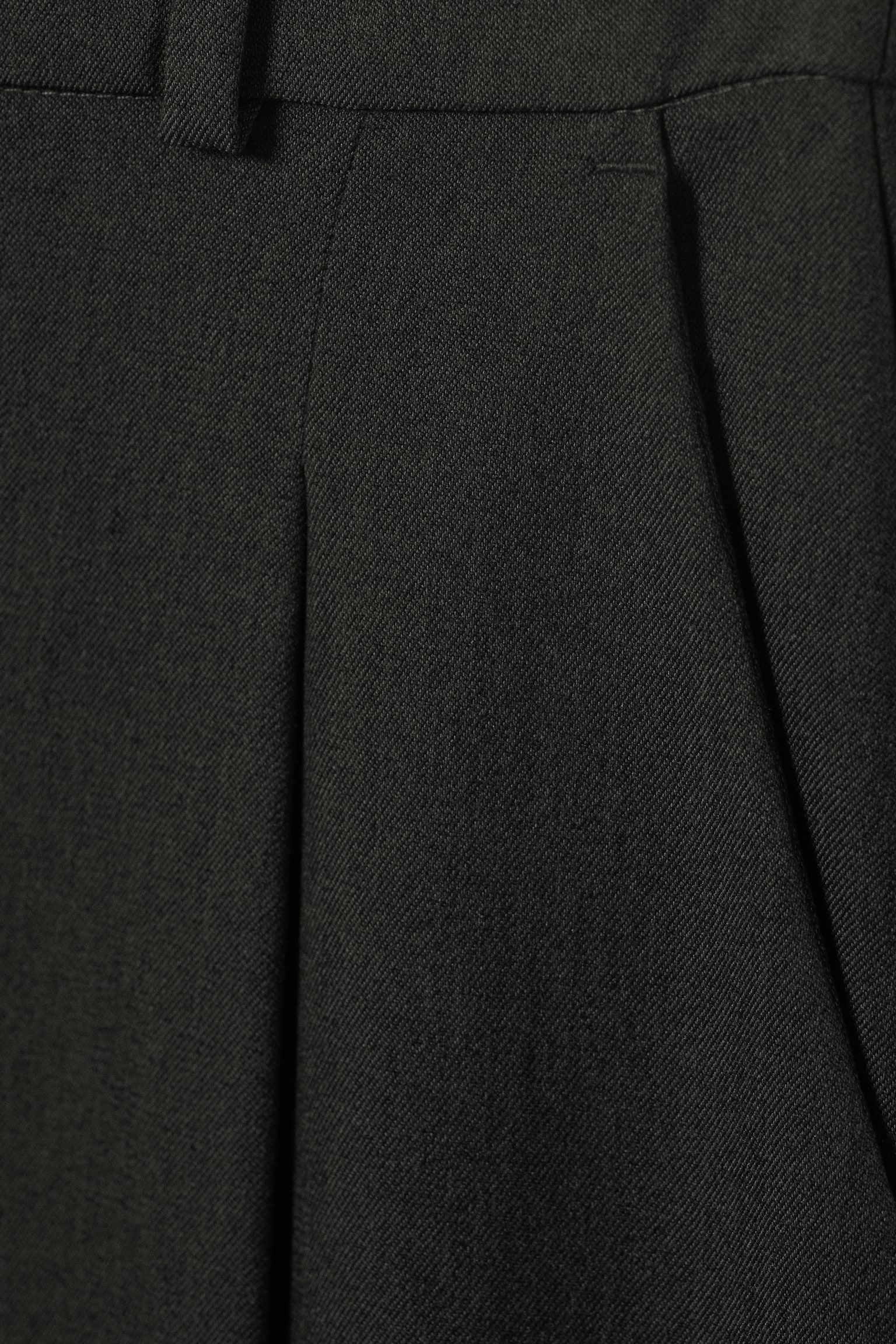 Pantaloni sartoriali a gamba larga - Grigio scuro mélange/Nero - 4