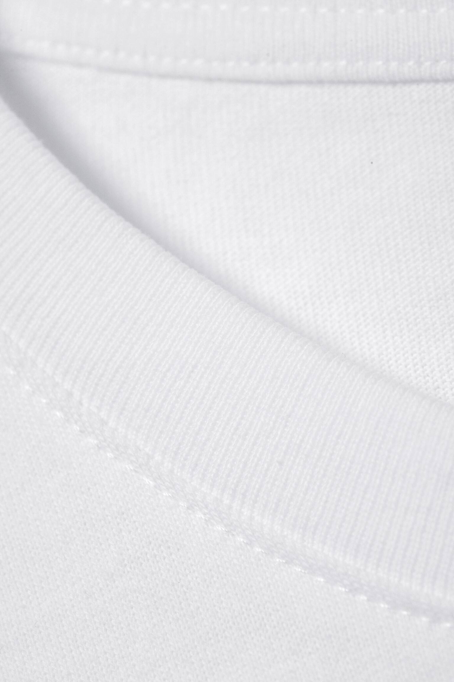 Abito T-shirt oversize a maniche lunghe - Bianco/Grigio mélange - 4