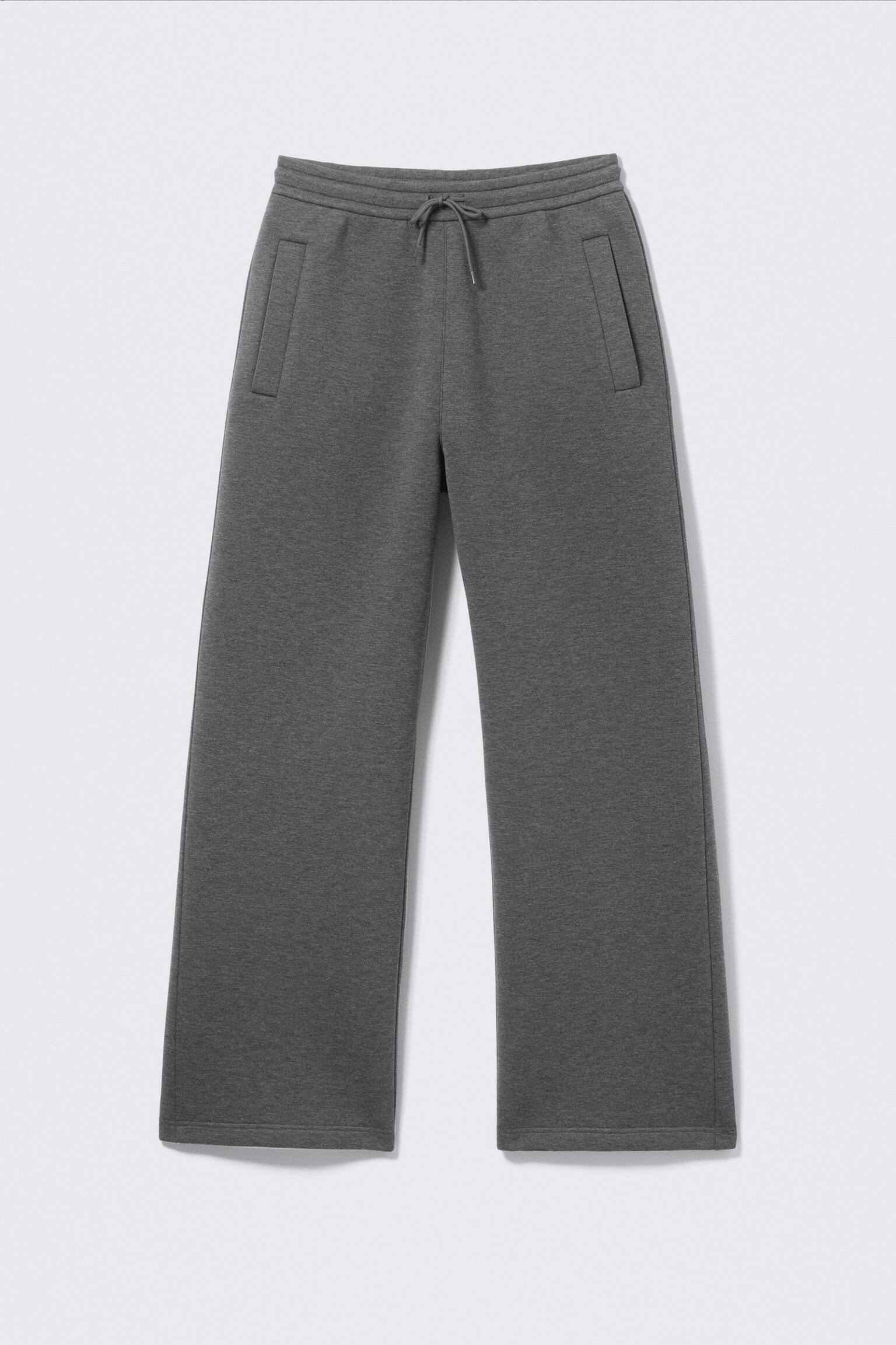Løstsiddende scuba-sweatpants - Meleret mørkegrå/Gråmeleret/Sort - 2