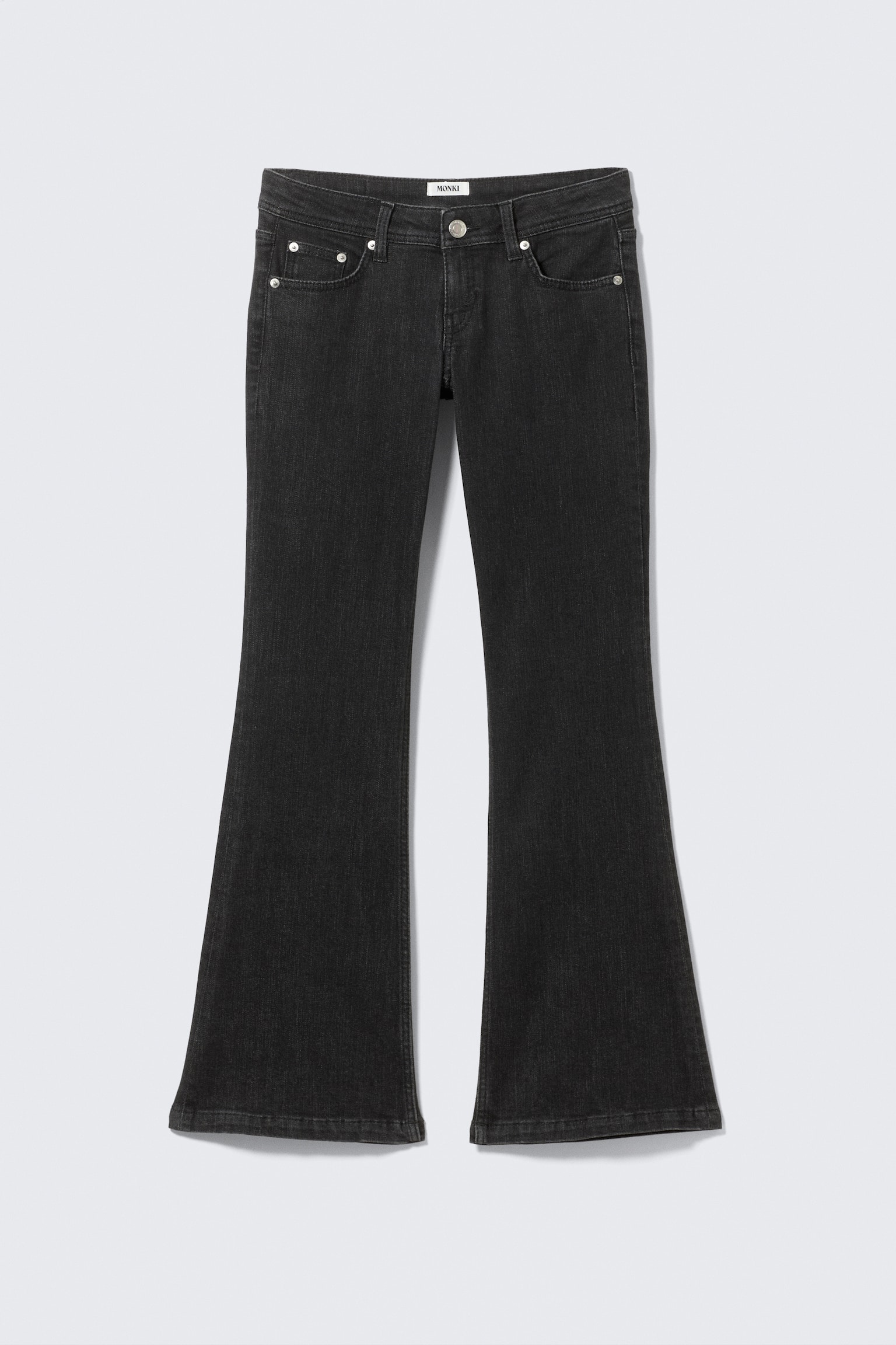 Low Rise Slim Flared Leg Jeans - Ink Black - Schwarz/Blue Rinse - Dunkelblau/Fresh Blau - Mittelblau - 2