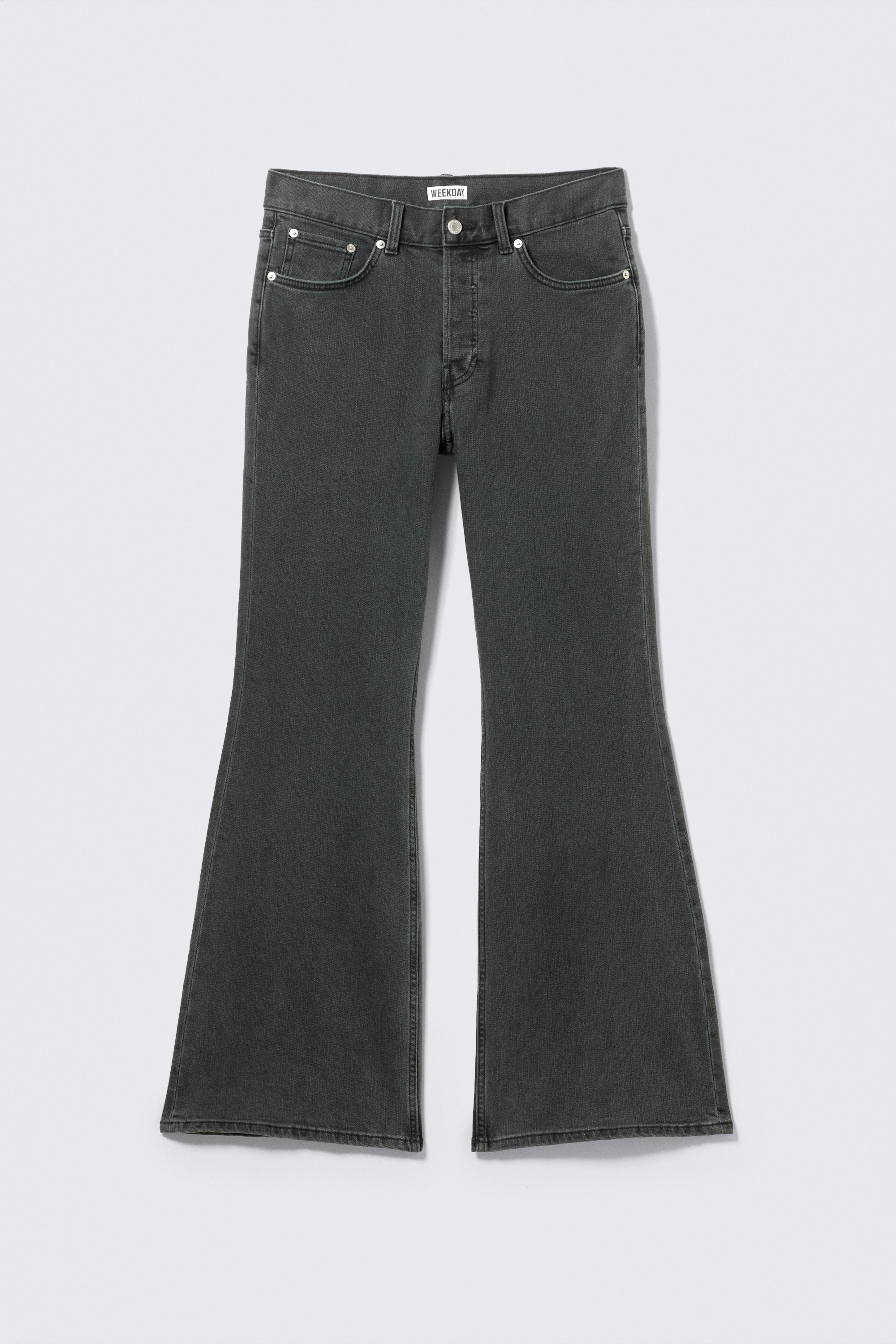 Mid Rise Regular Bootcut Leg Jeans - Elegie Black - Schwarz