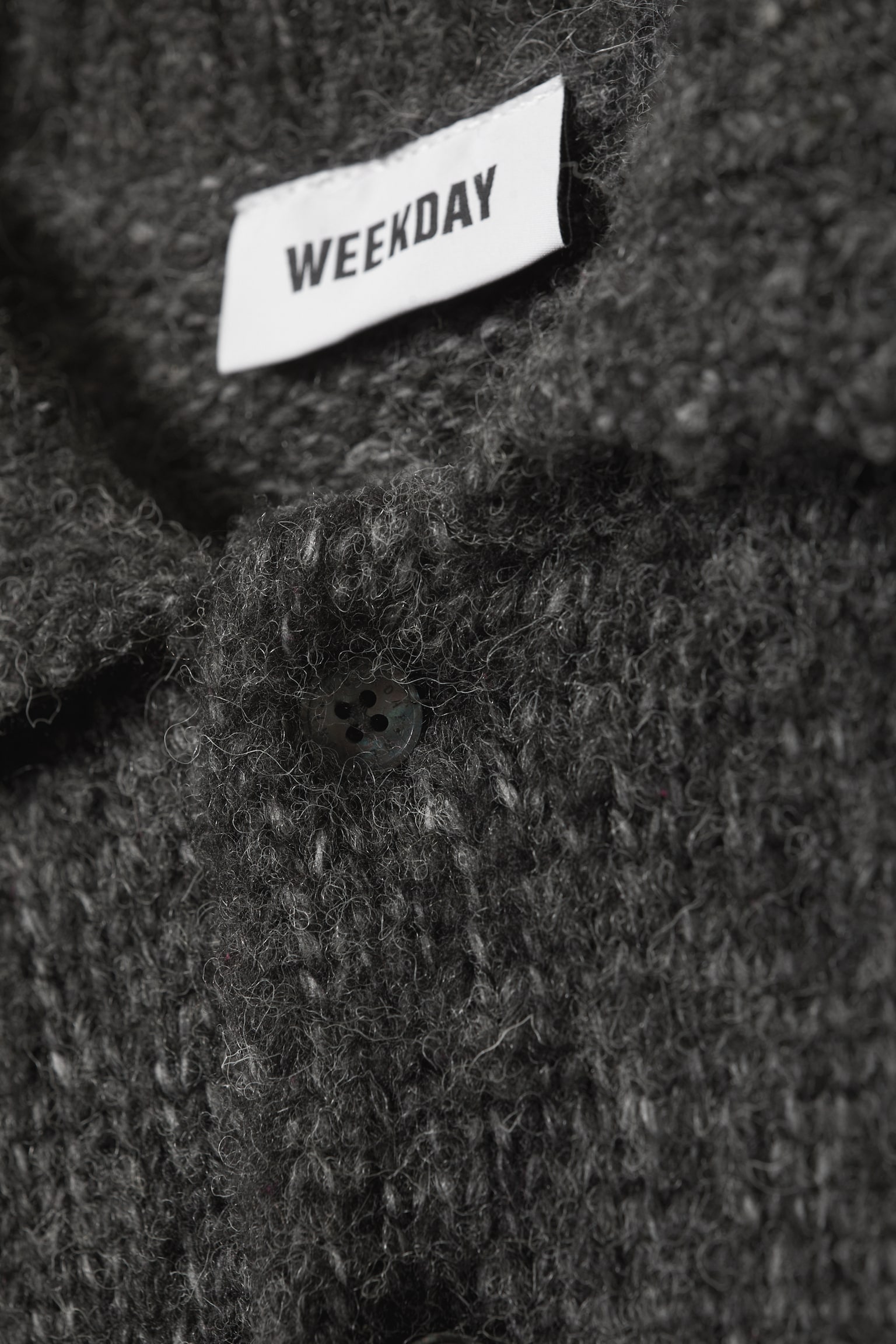 Bobby Relaxed Knitted Polo Sweater - Dark Grey - 7