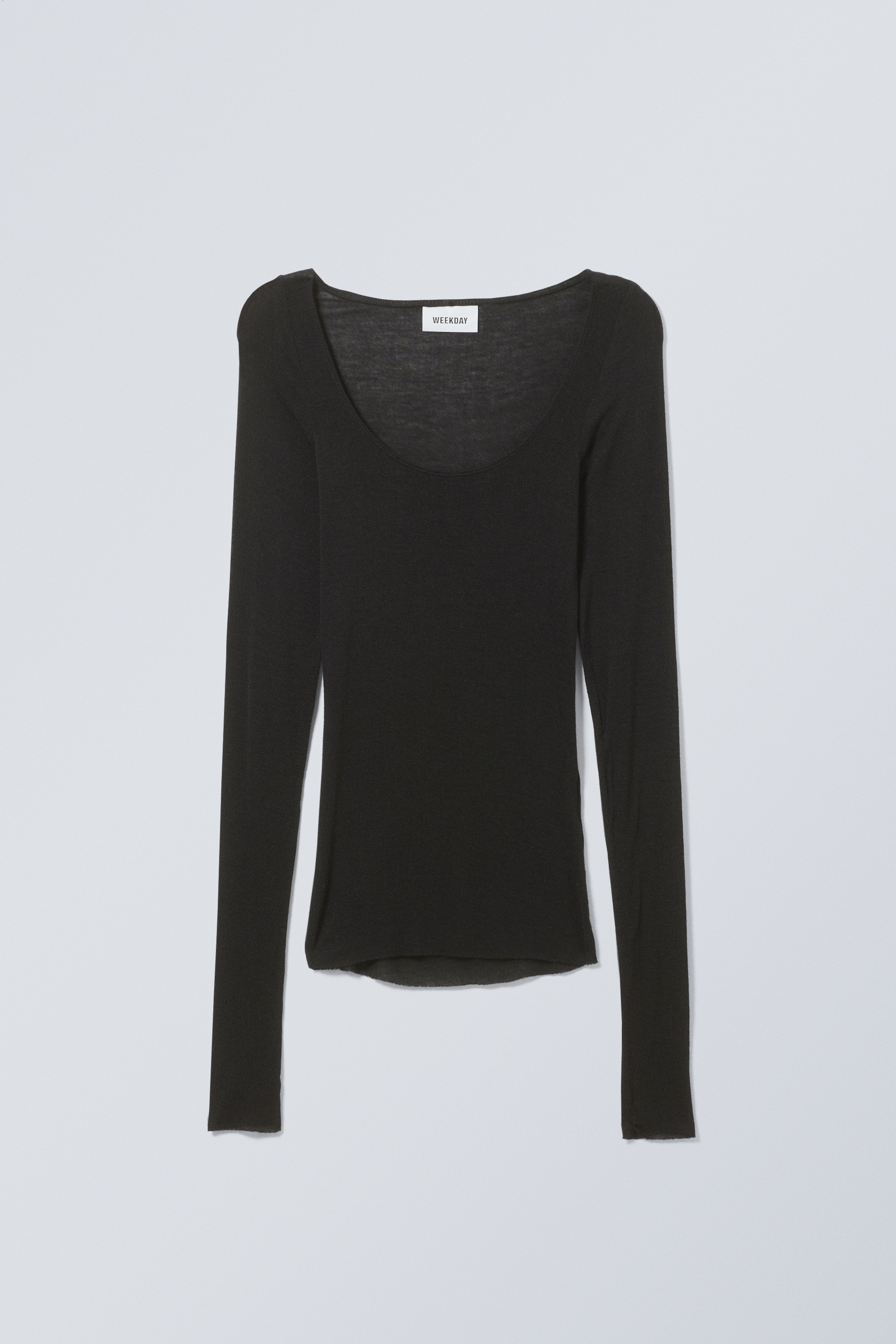 Tea Sheer Long Sleeve Top - Long sleeve - Regular length - Dusty 