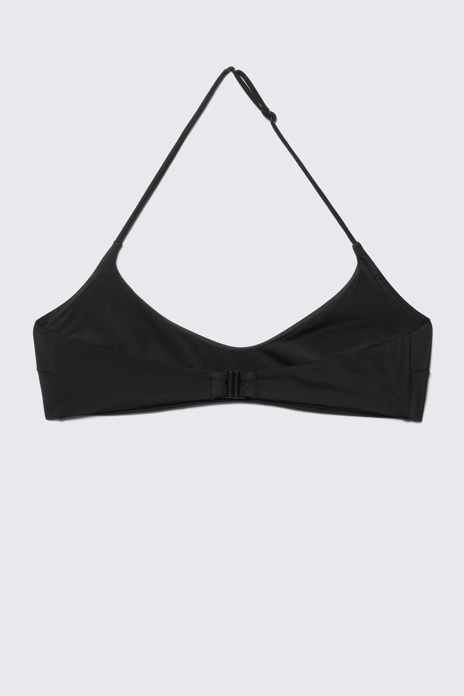 Minimalistisk halter-bikinitopp - Svart/Mörkbrun/Mörkgrön - 5