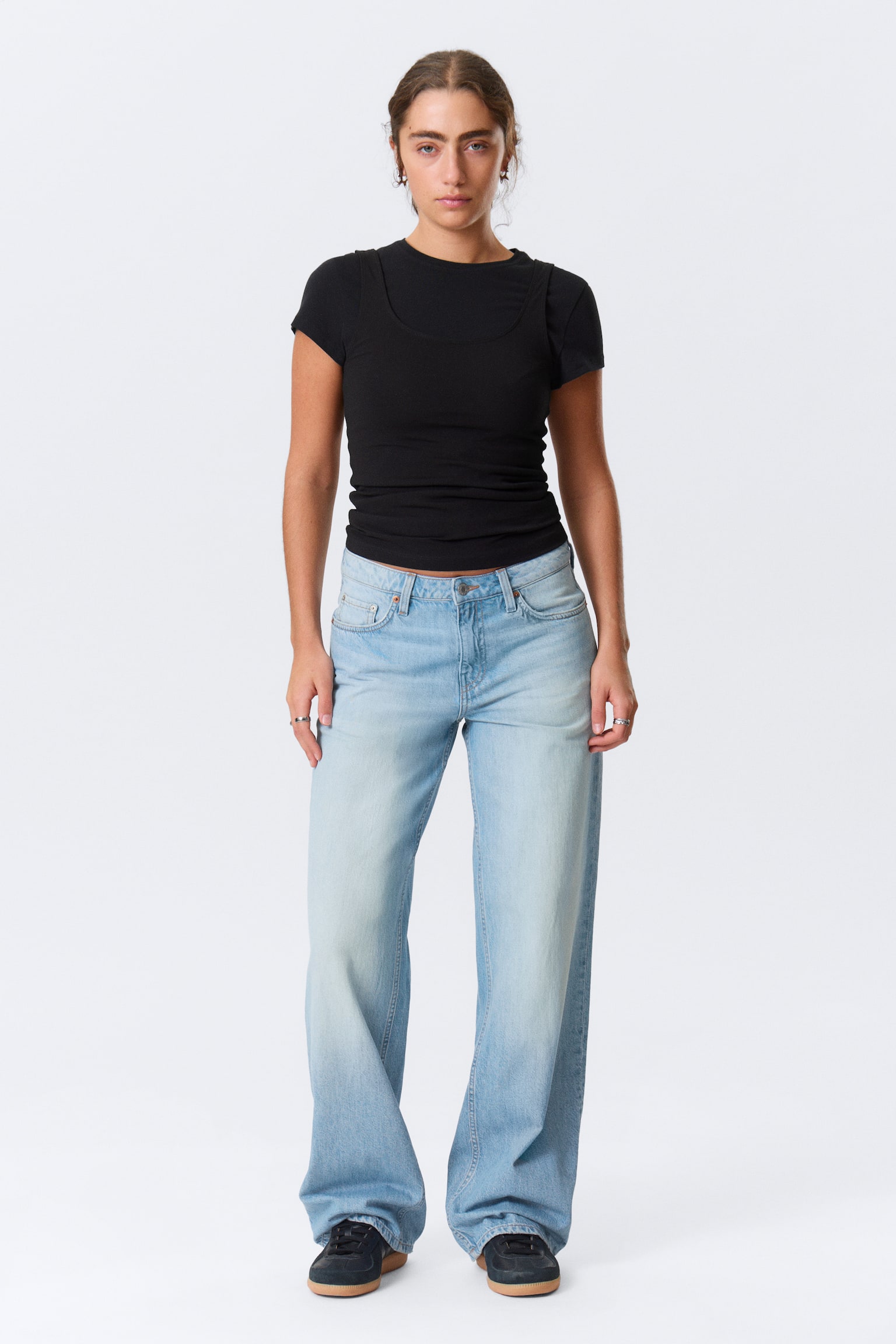 Ample Low Waist Loose Wide Leg Jeans - Kimberley Blue - Hellblau/Blue Rinse - Dunkelblau/Deep Ocean Blue - Dunkelblau/Gloria Blue - Mittelblau/Redondo Blue - Mittelblau/Baltic Blue - Dunkelblau/Mine Blue - Mittelblau/Risso Black - Schwarz/Ink Black - Schwarz/Redondo Black - Schwarz/Mine Grey - Dunkelgrau/Kite Blue - Mittelblau/Blue Stream - Mittelblau/Lip Blue - Hellblau - 7
