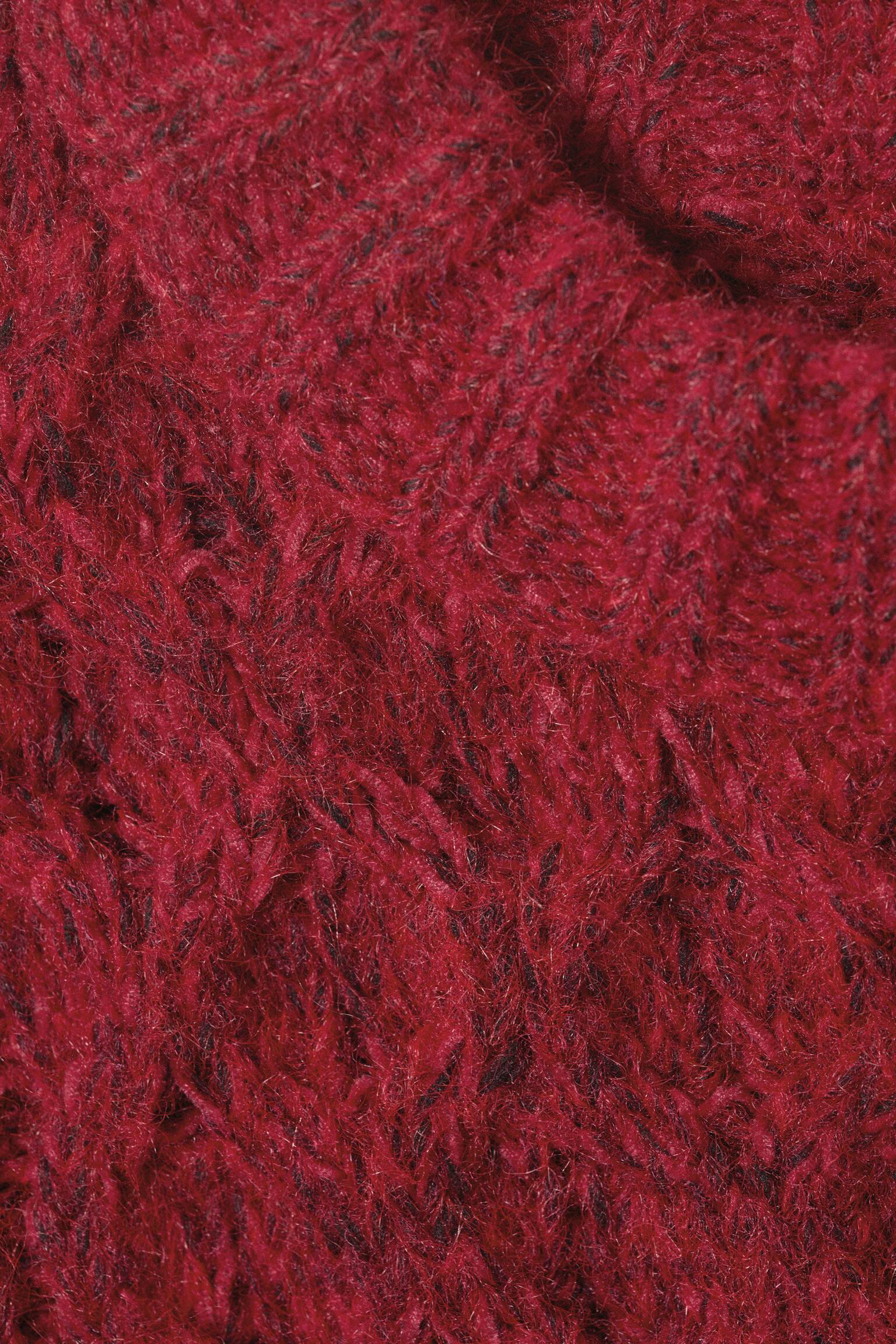 Felpa con zip e cappuccio - Rosso brillante/Dark Purple - Pink Neps/Beige - Rosa Neps - 5
