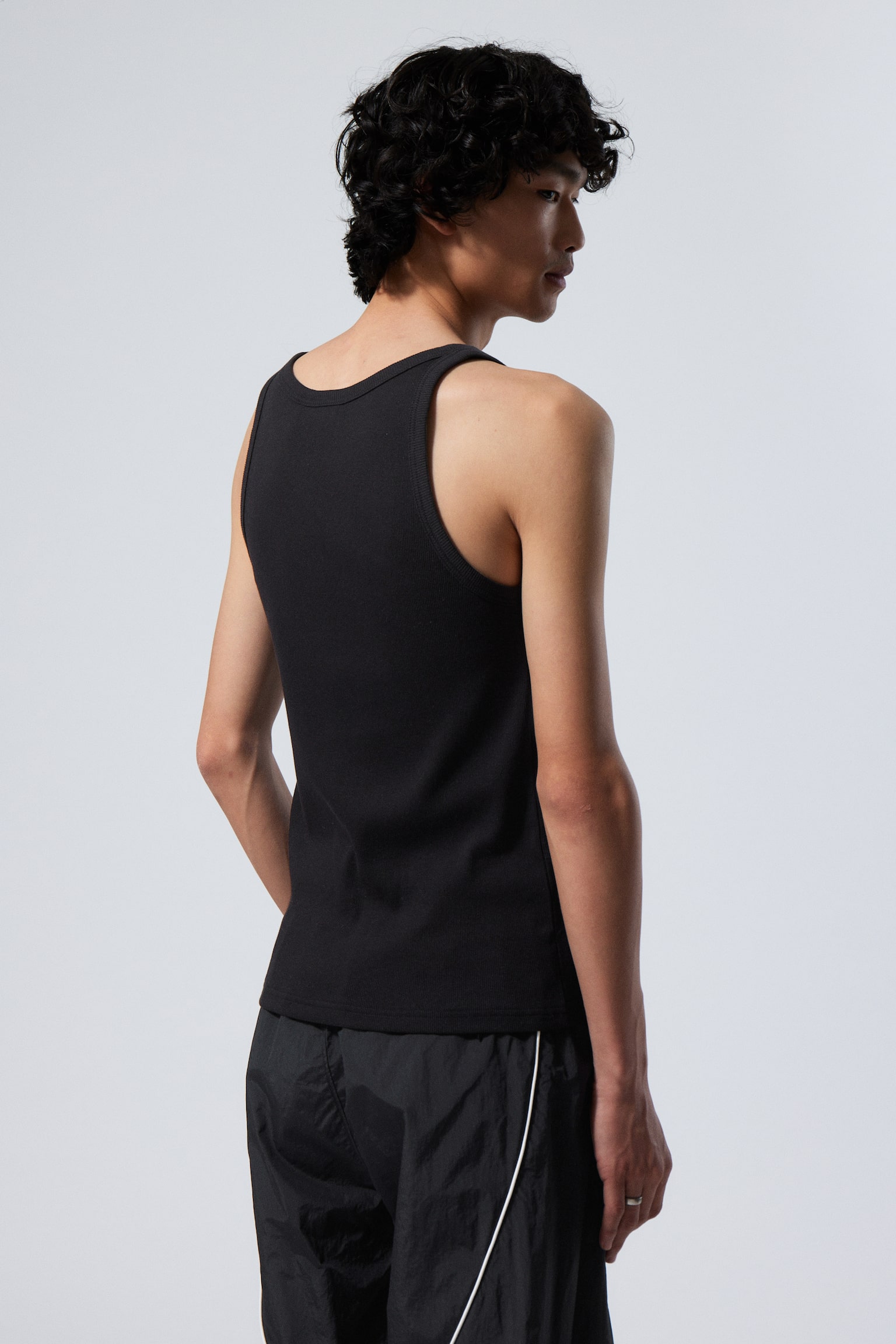 Matheus Rib Tank Top - Black/White - 5