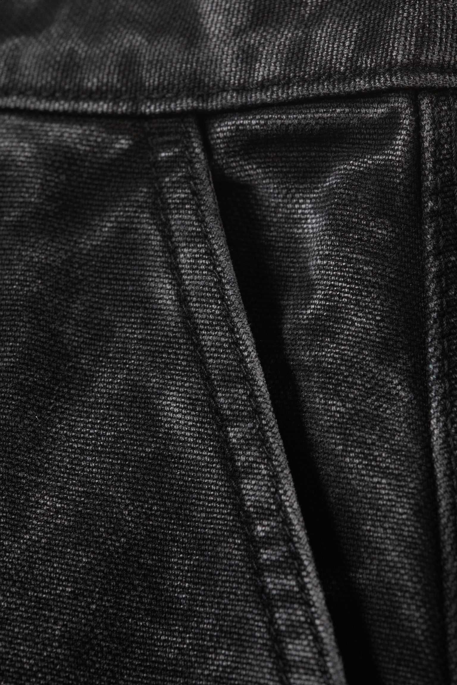 Weit geschnittene Workwear-Hose mit Barrel-Bein - Gewaschenes Schwarz - 7