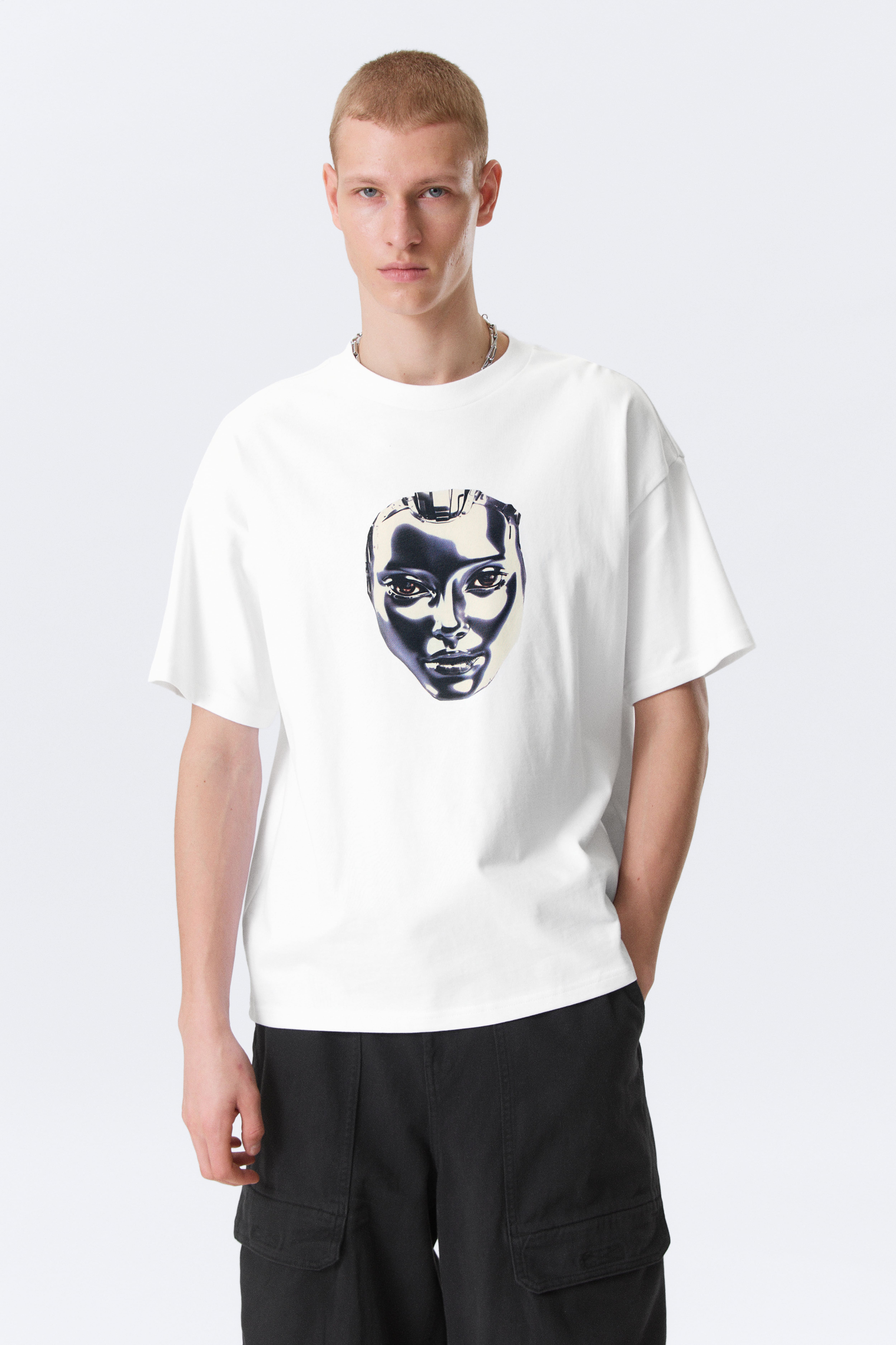 T-shirt Great boxy con stampa grafica - Bianco - Robo Silver Face/Bianco - Dreams/Nero - Heartbeat/Nero - Heart of Energy/Nero - Midnight/Bright Blue - Four Man Gang