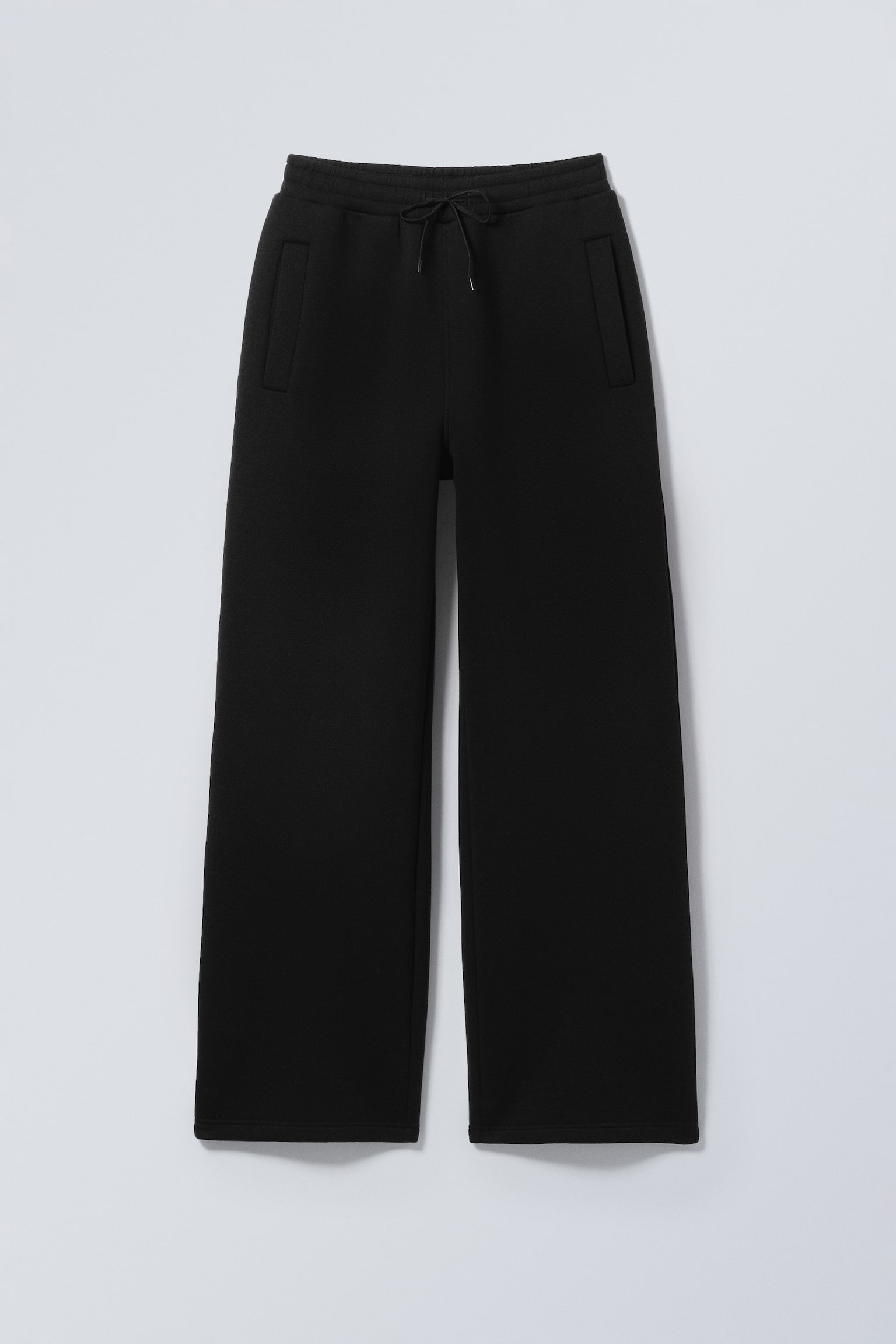 Forvaskede sweatpants i scubastof - Sort/Forvasket mørkebrun - 2