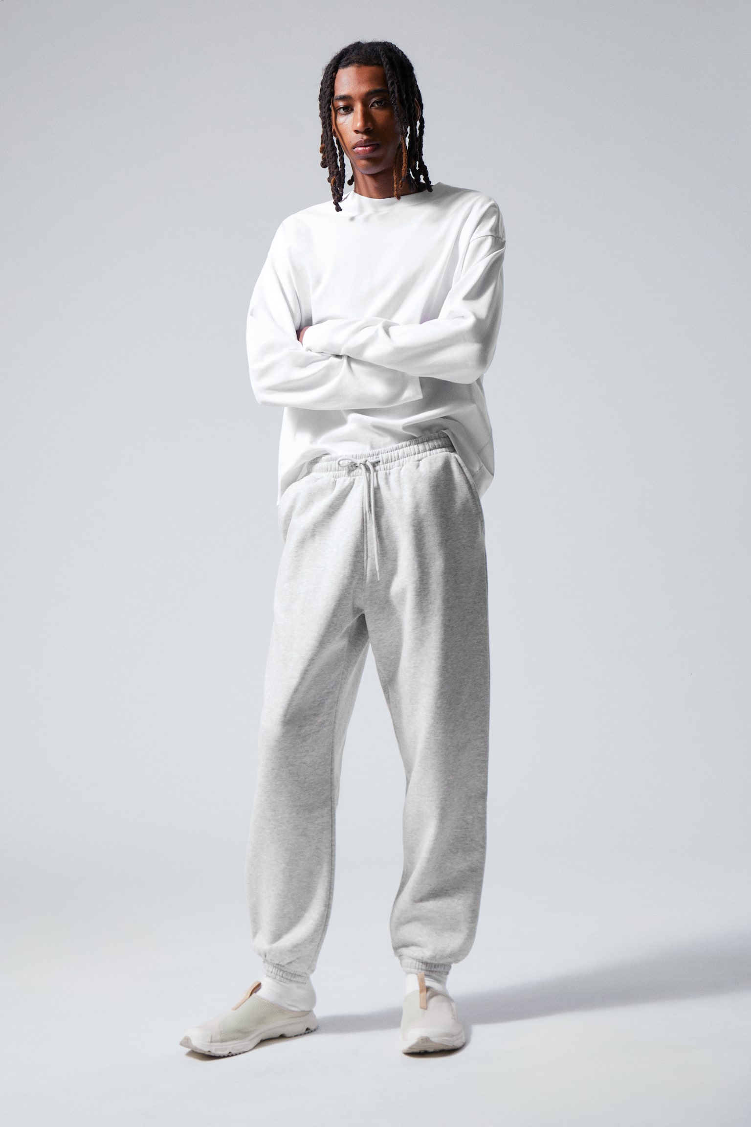 Standard Sweatpants - Light Grey/Black/Off-black - 1