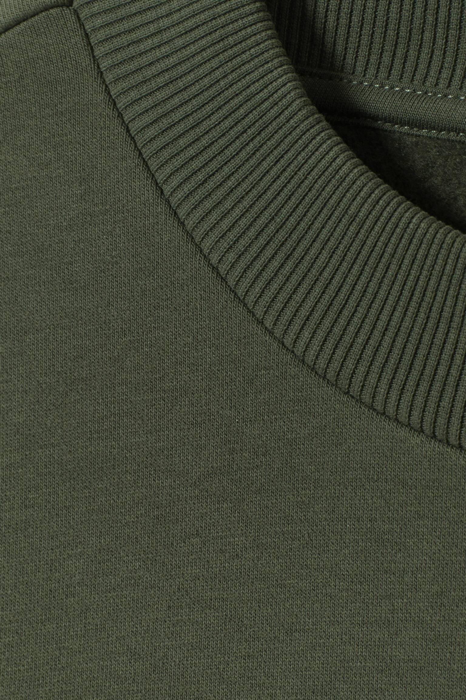 Relaxed Heavyweight Sweatshirt - Dark Khaki Green/Black/Washed Dusty Grey/Off-black/Dark Purple/Off Black - 4