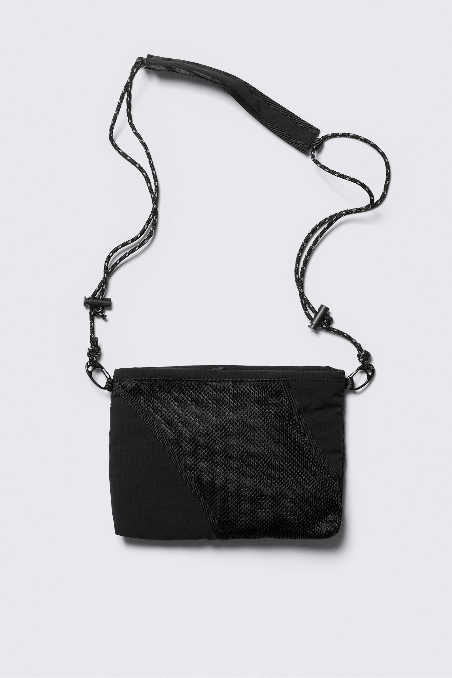 Malá úžitková crossbody taška - Čierna - 4
