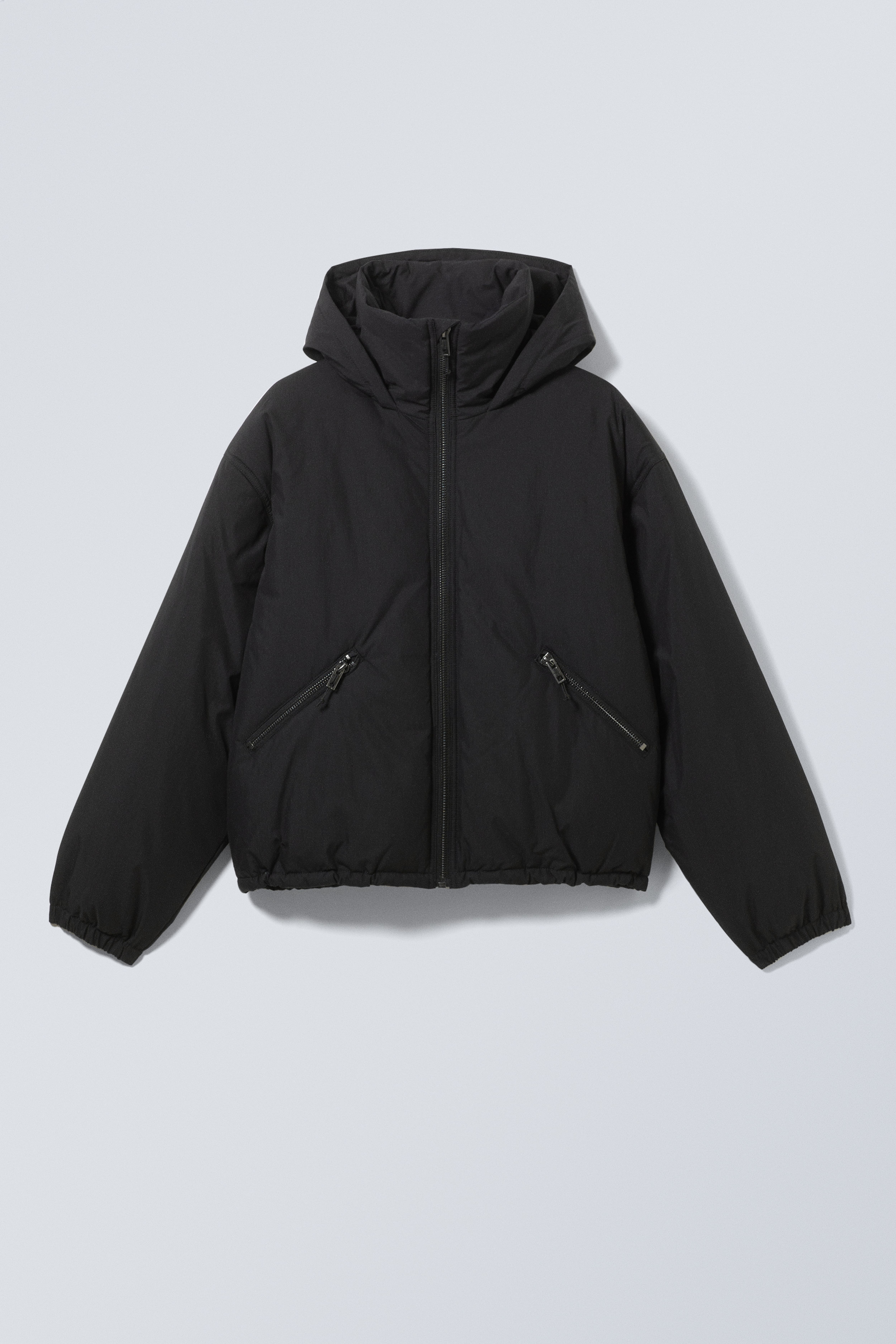 H&m black fashion padded coat