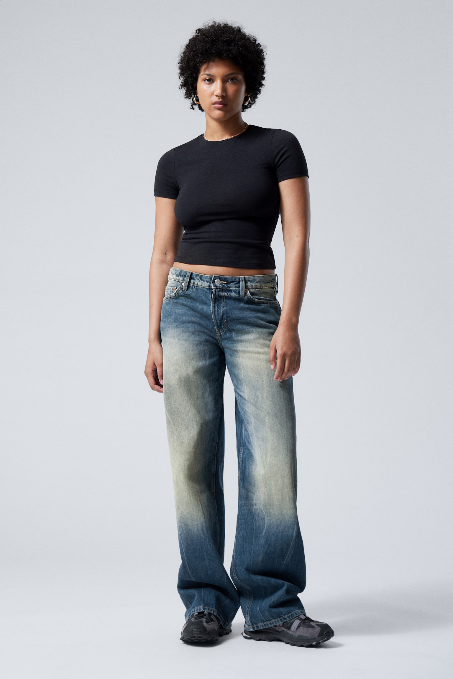 Ample Low Rise Loose Wide Leg Jeans - Gasoline Blue - Medium Blue/Canyon Grey - Medium Grey/Ice Blue - Light Blue/Blue Layer/Ink Black - Black/Ash Black - Black/Mine Blue - Medium Blue/Steel Blue - Medium Blue/Opulent Blue - Light Blue/Mine Grey - Dark Grey - 1