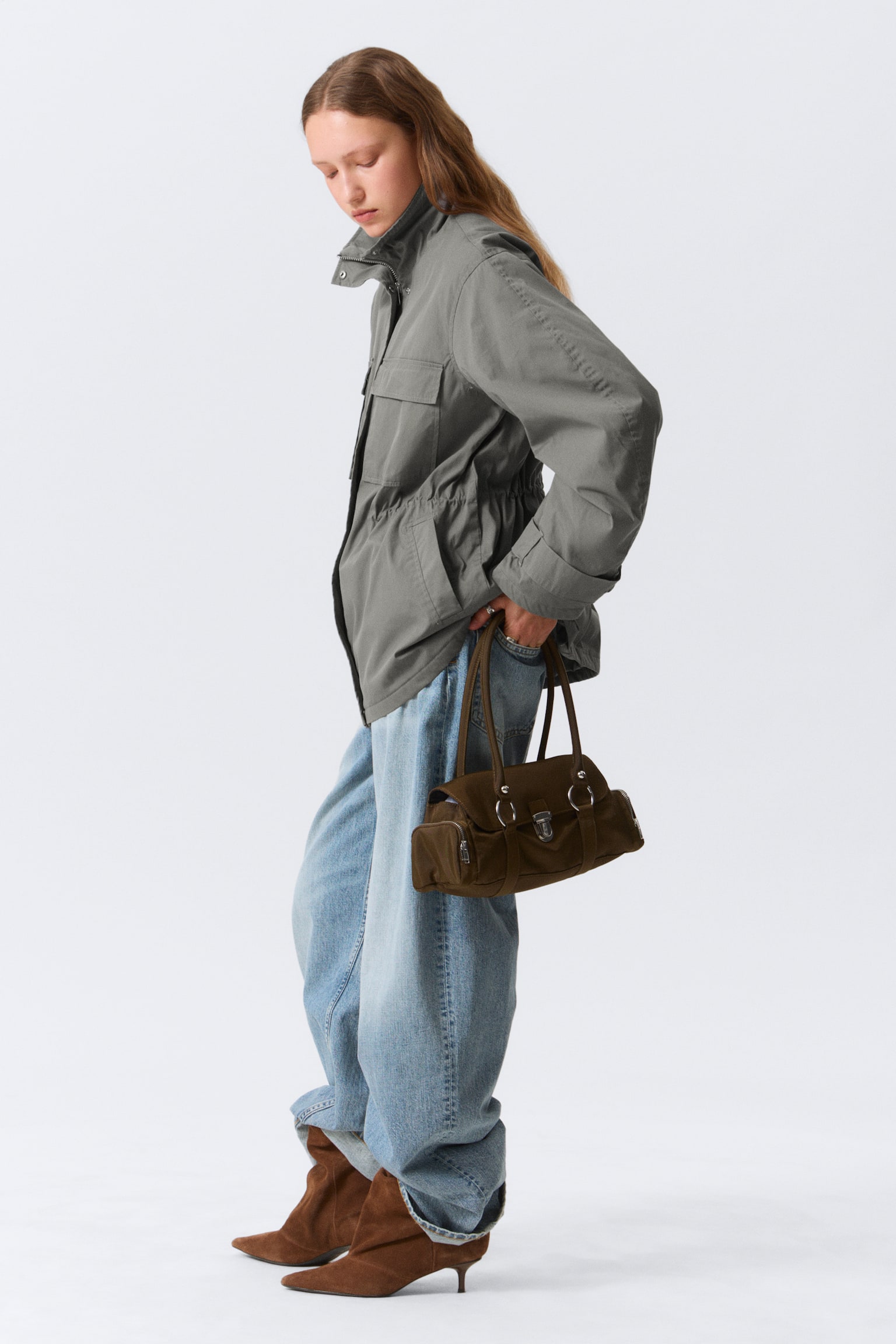 Kurtka Relaxed Utility - Grey/Beżowy - 6