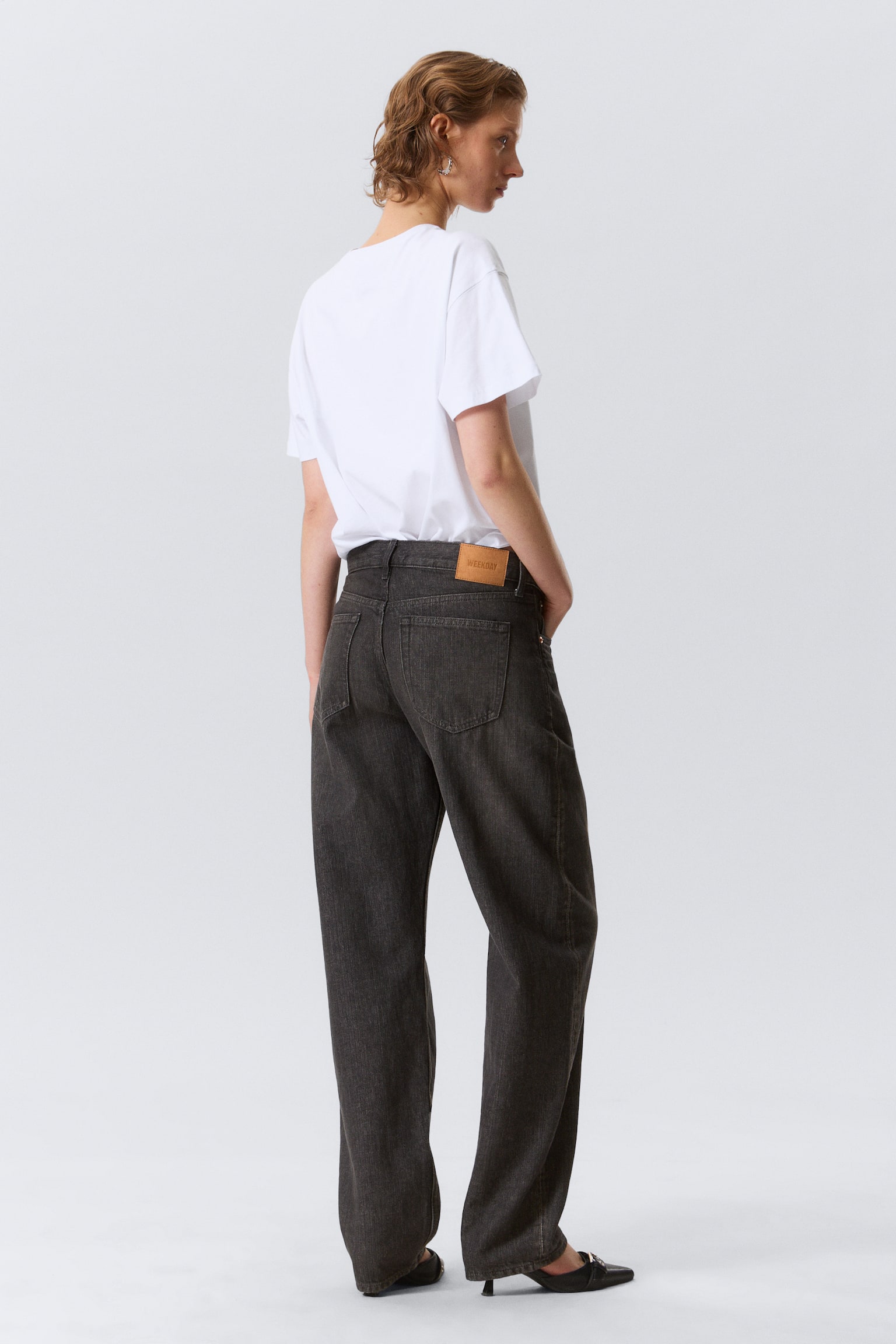 Jeans Nebula Mid-Rise Loose Barrel Leg unisex - Chelsea Black - Nero/Lavaggio blu – Blu scuro - 9