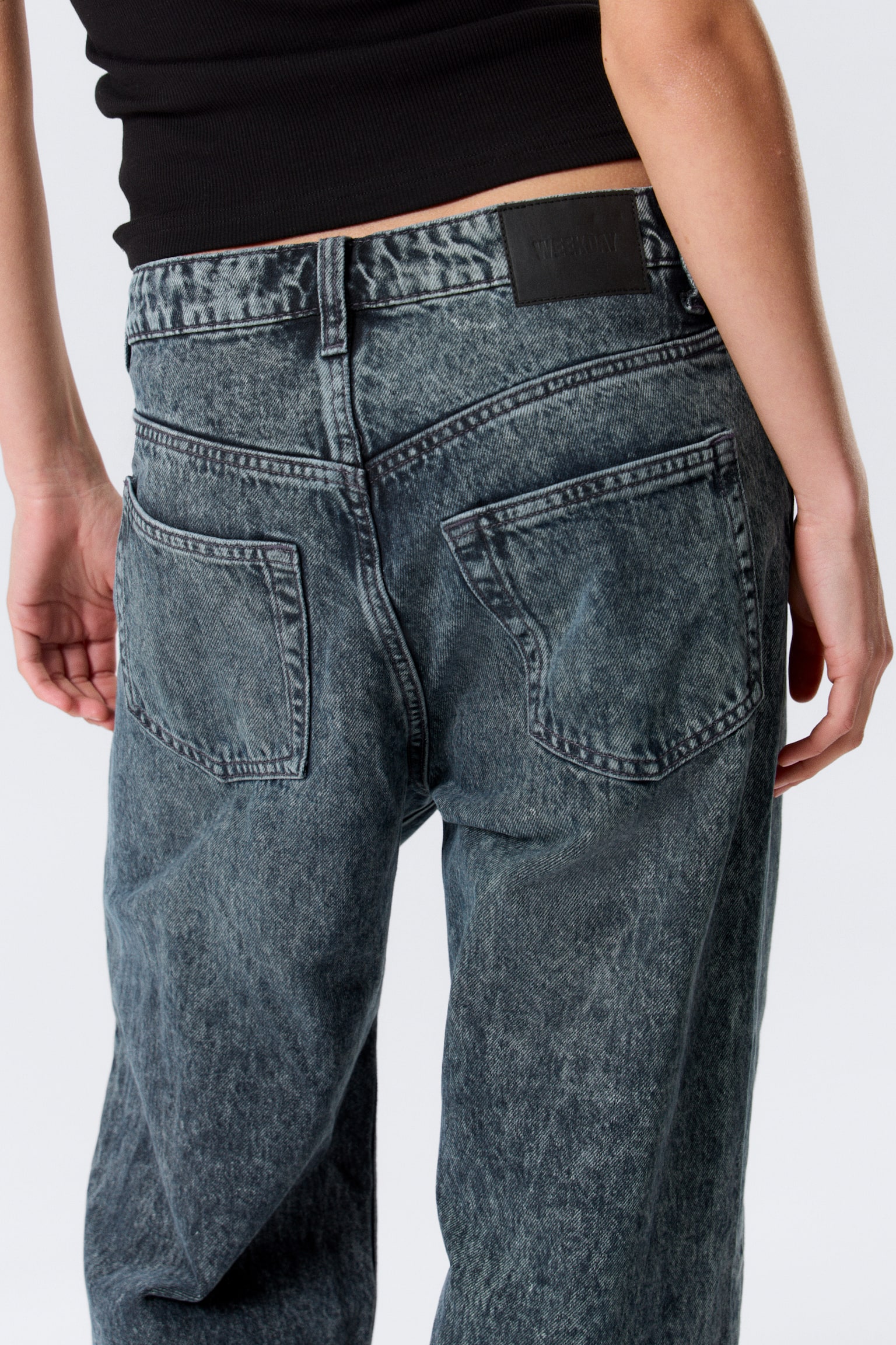 Jeans Missy loose a vita bassa con straight leg - Pandora Blue - Blu scuro/Hymn - Blu medio/Dusky Black - Nero/Lavaggio blu – Blu scuro/Nero deciso – Nero/Notus Blue - Azzurro/Mountain Blue - Blu medio - 3