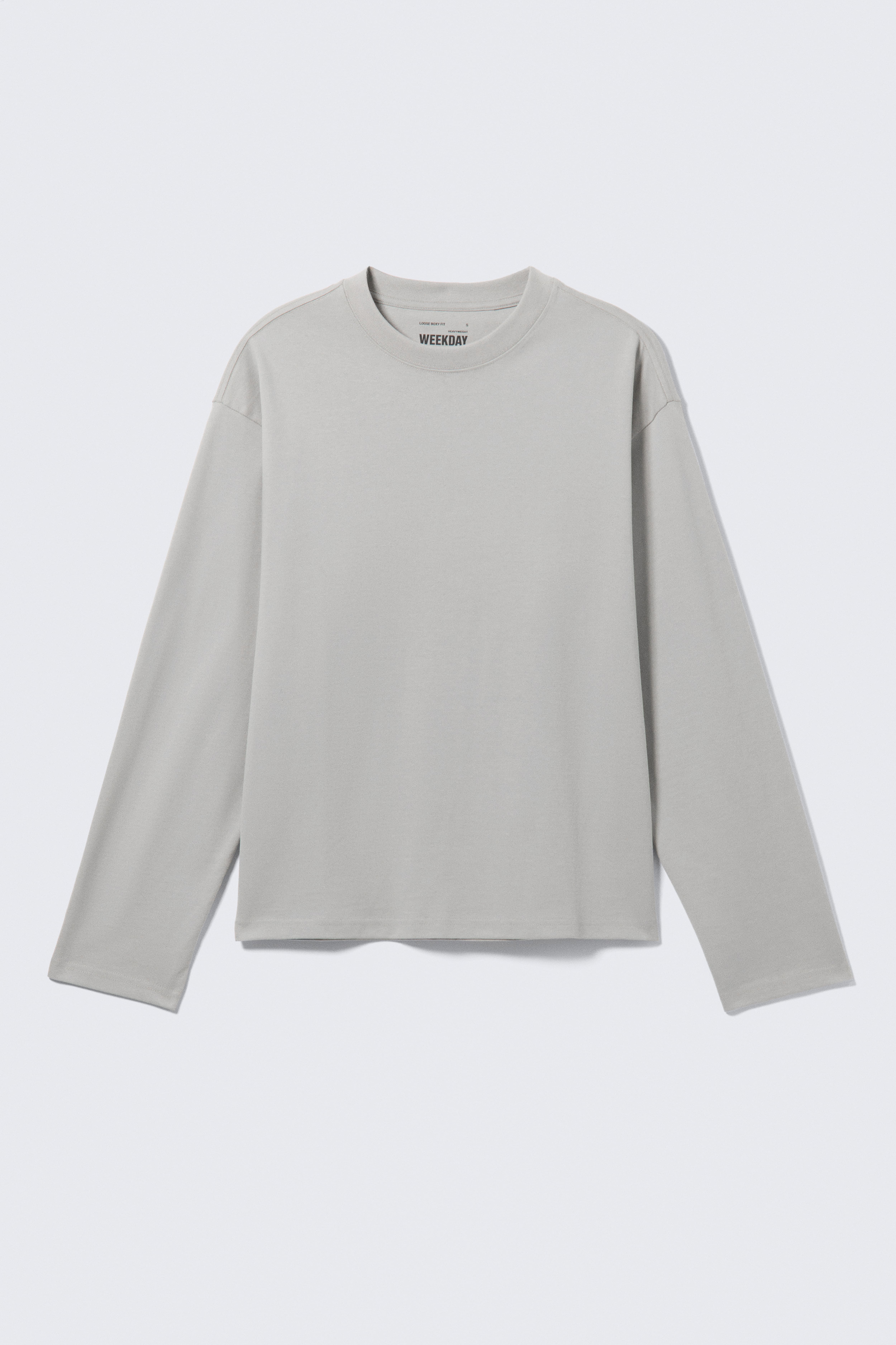 T-shirt a maniche lunghe Loose Boxy - Talpa chiaro/Bianco/Nero/Blu lavato/Marrone scuro a righe/Verde scuro/Marrone scuro/Righe blu e bianche/Grigio polvere/Bianco e blu navy a righe