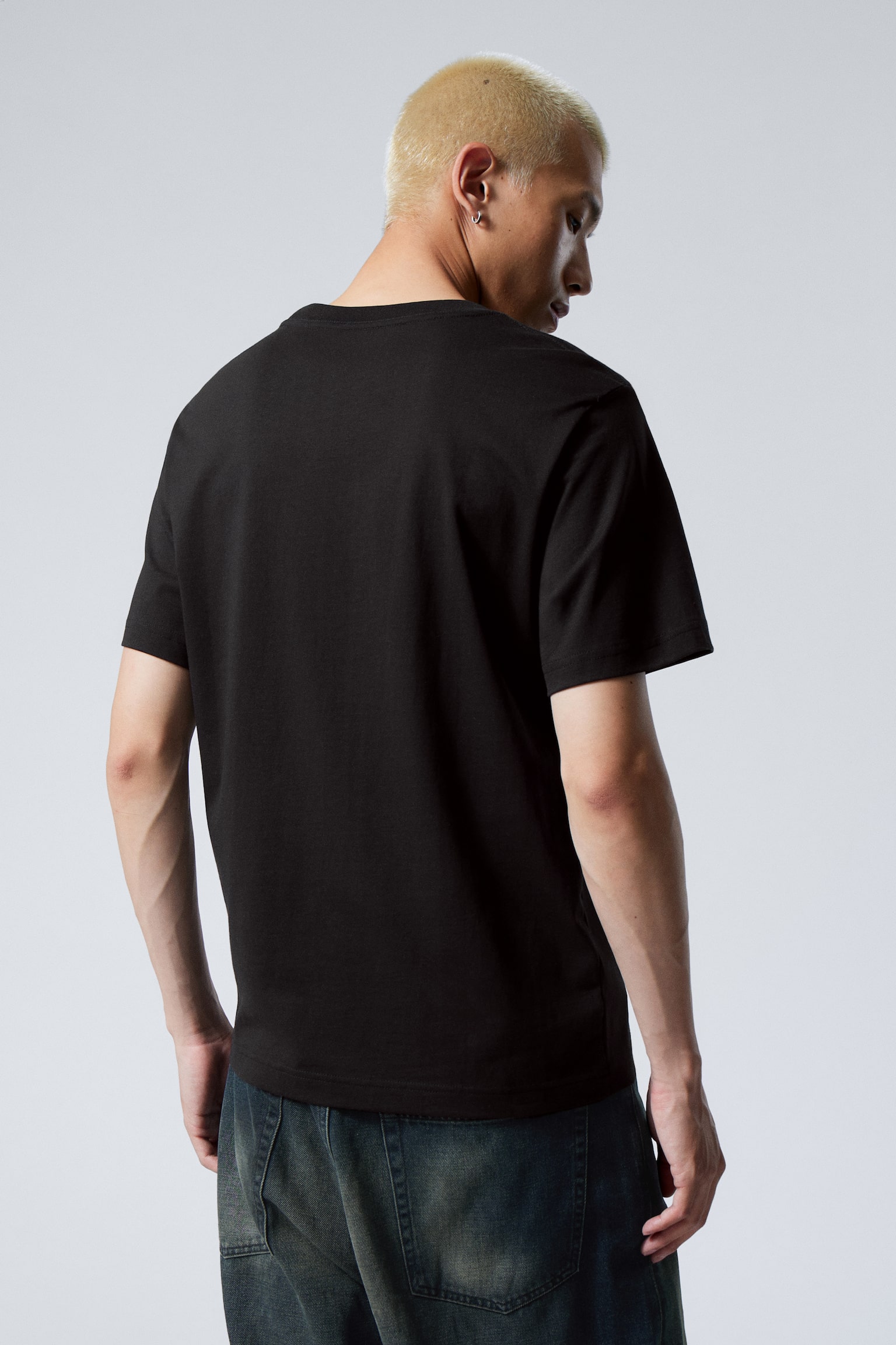 Short Boxy Heavyweight T-shirt - Black/White/Dark Mole/Dark Blue/Light Dusty Blue/Blue/Light Dusty Mole - 3