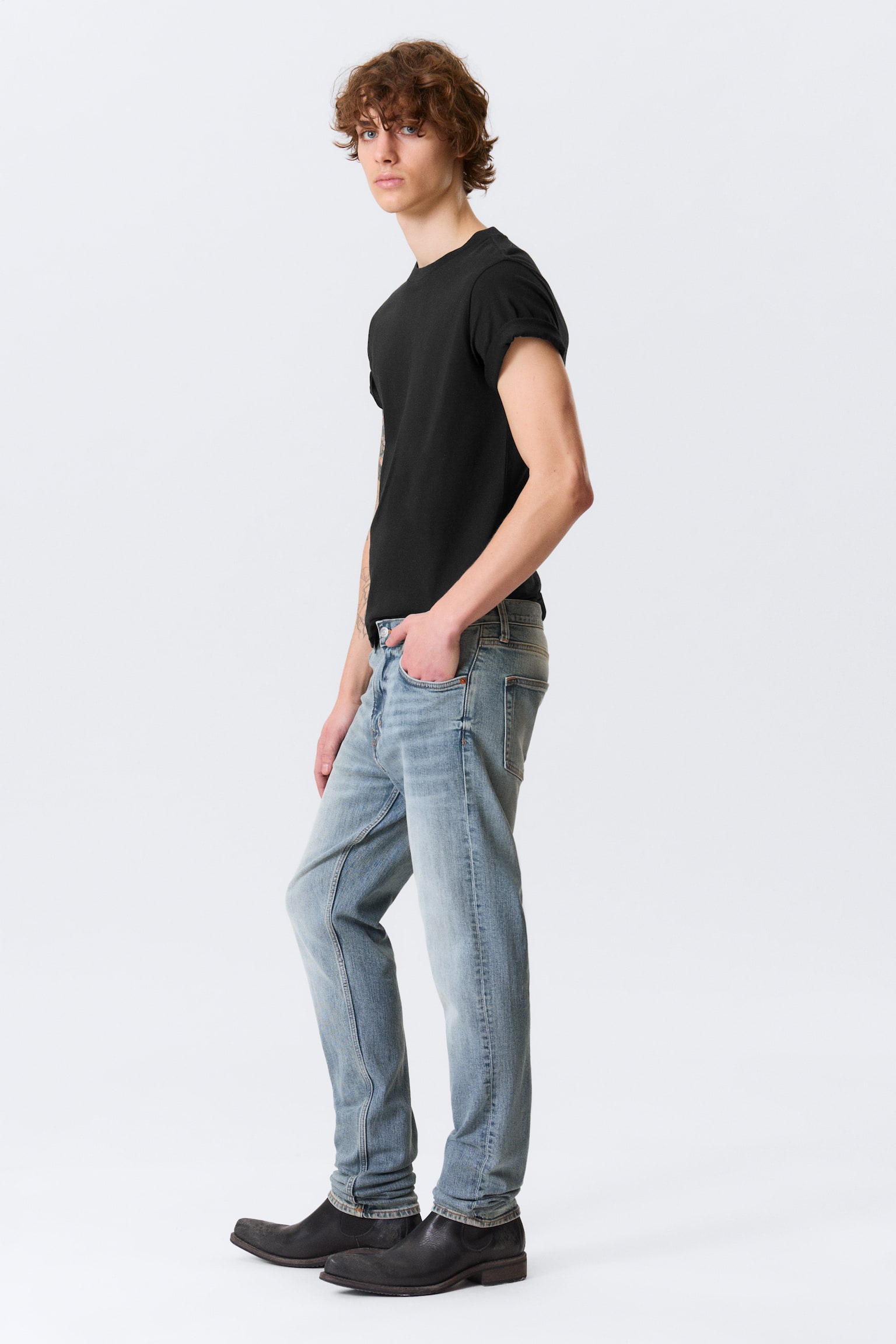 Jeans Orion a gamba dritta e vita media - Blue Horses - blu medio/Deep Sea Blue - blu scuro/Lavaggio nero – Nero - 3