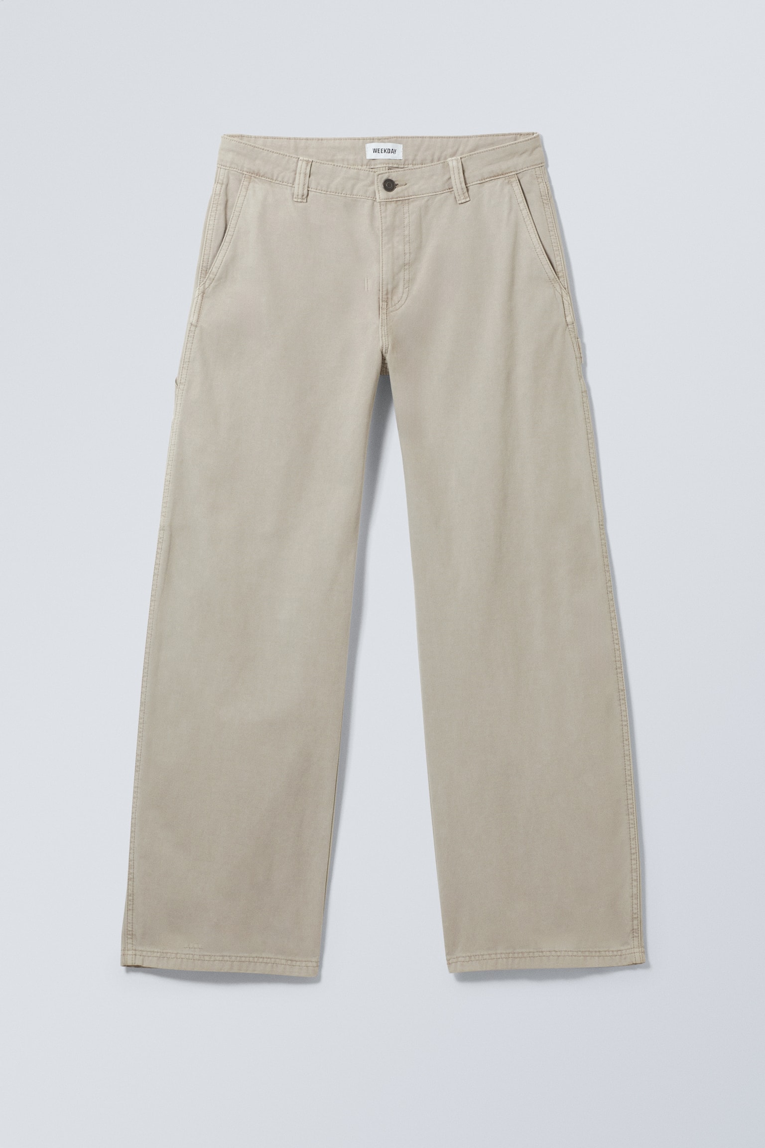 Loose Carpenter Canvas Trousers - Dusty Mole/Dark Grey - 2