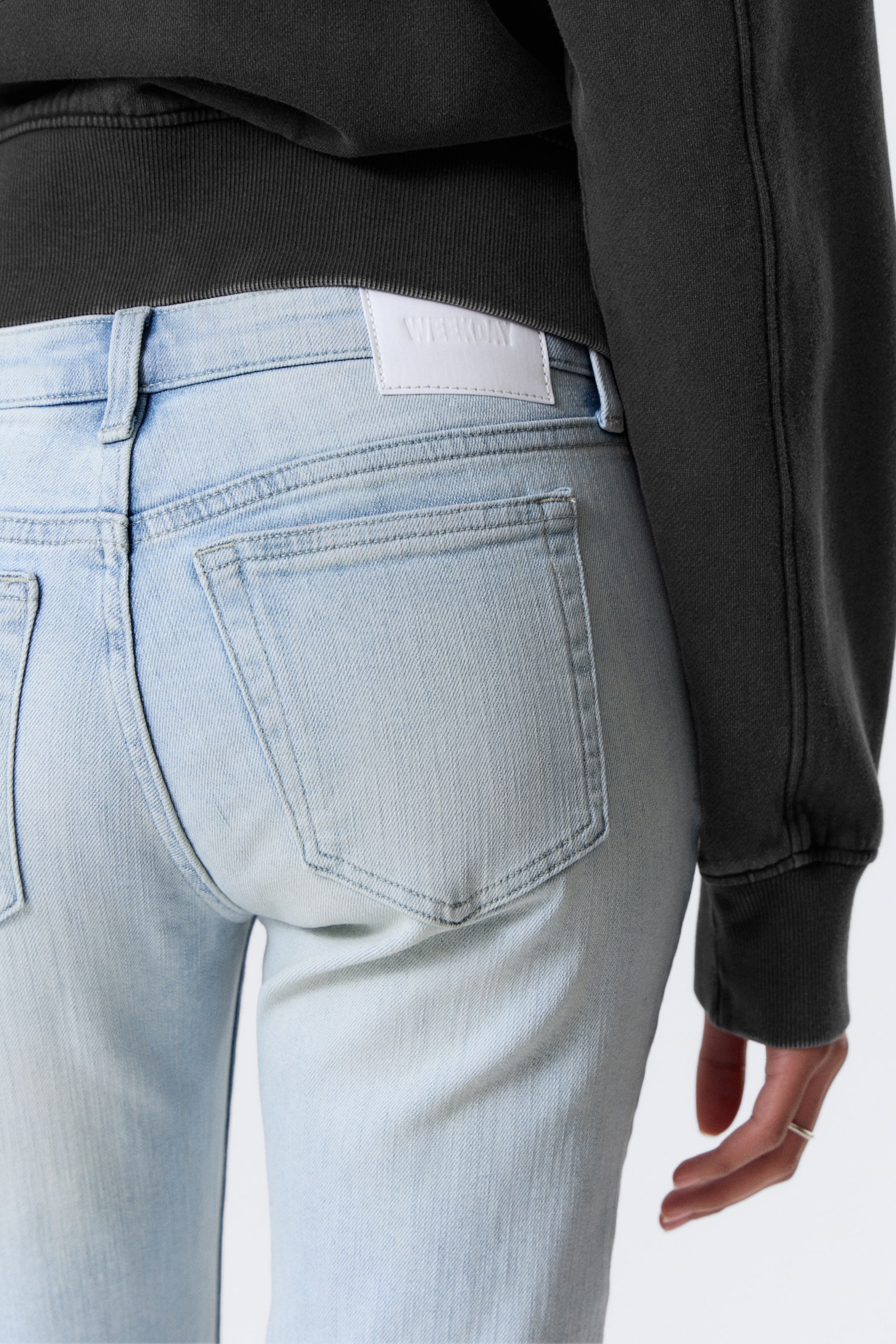 Luna Low Waist Skinny Bootcut Leg Jeans - Fluid Blue - Ljusblå/Blue Rinse - Mörkblå/Blue Hymn - Mellanblå - 3