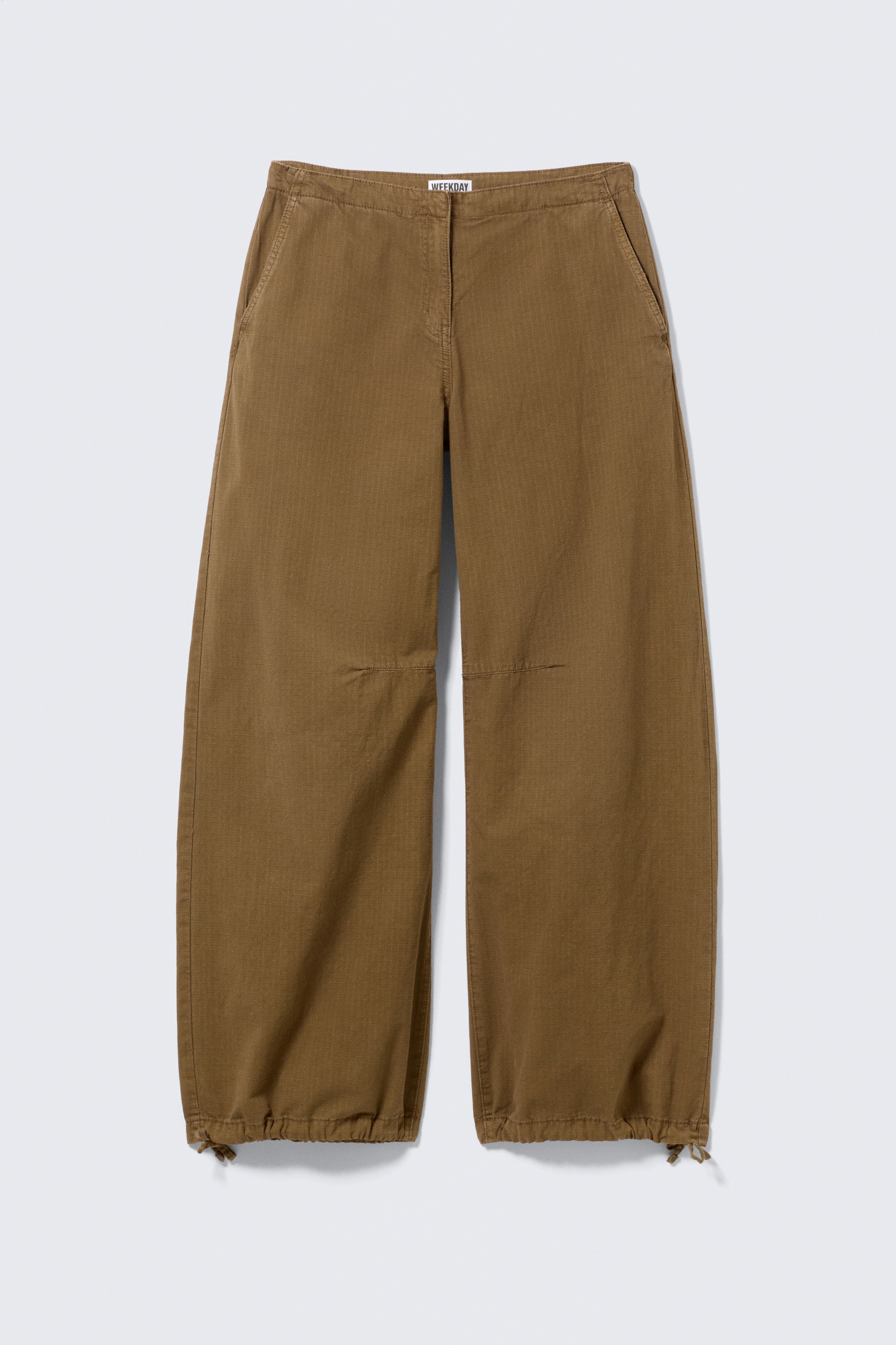 Pantalone baggy in ripstop - Khaki scuro/Grigio scuro/Beige