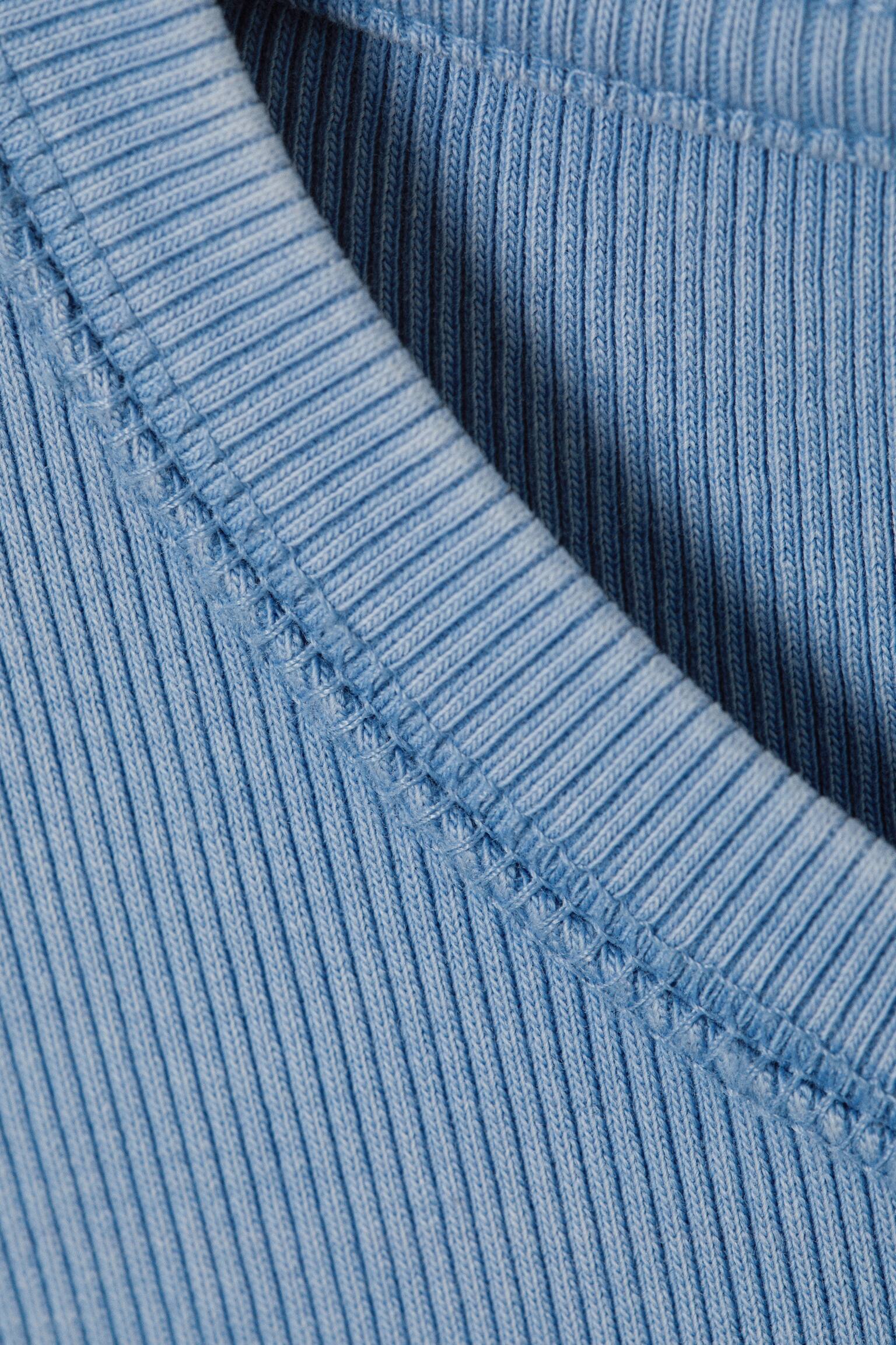 Geripptes Longsleeve-Shirt - Gewaschenes Blau/Gewaschenes Schwarz/Grau/Dunkelgrün - 3