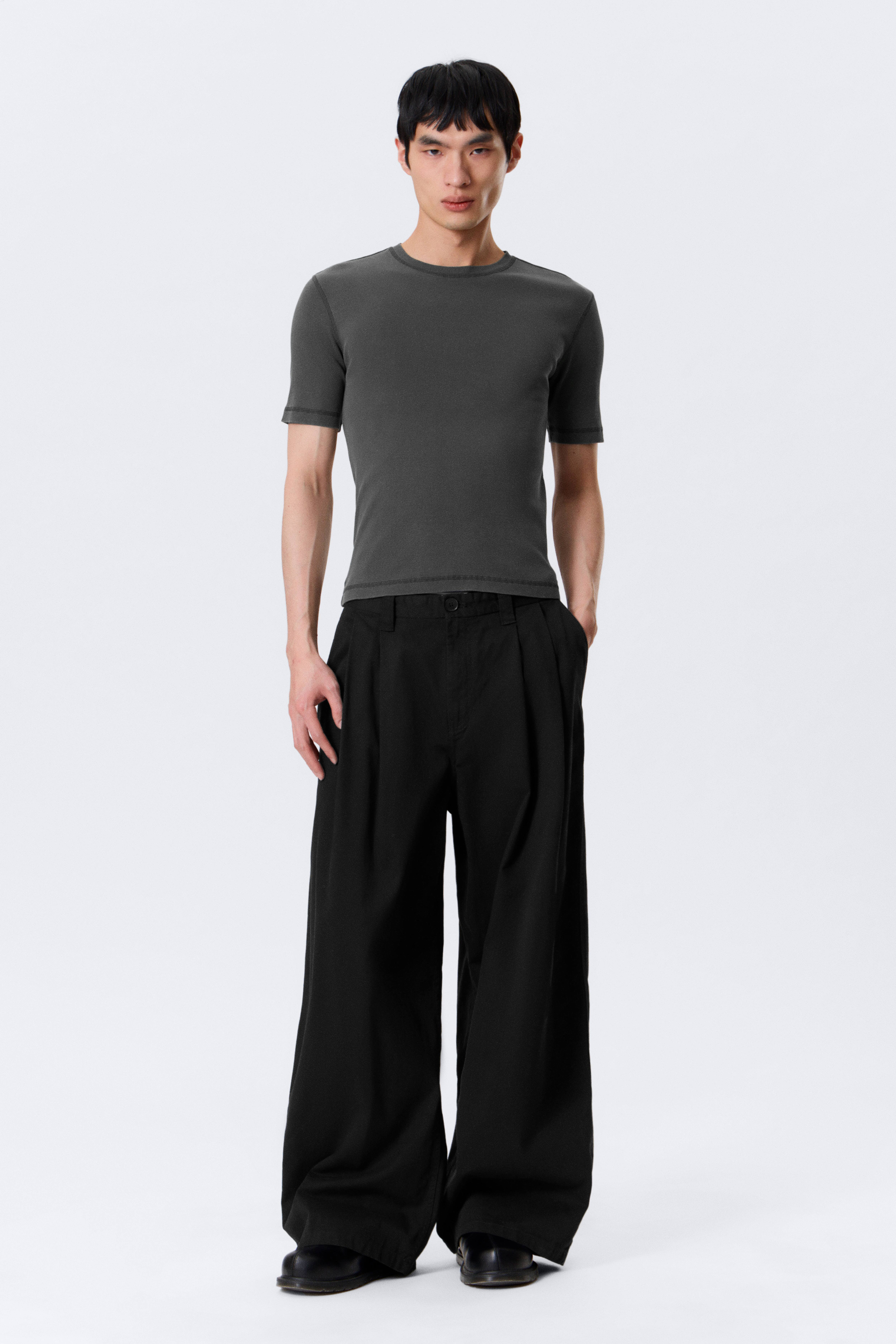 Chinos in twill di cotone Otis - Black/Grigio scuro