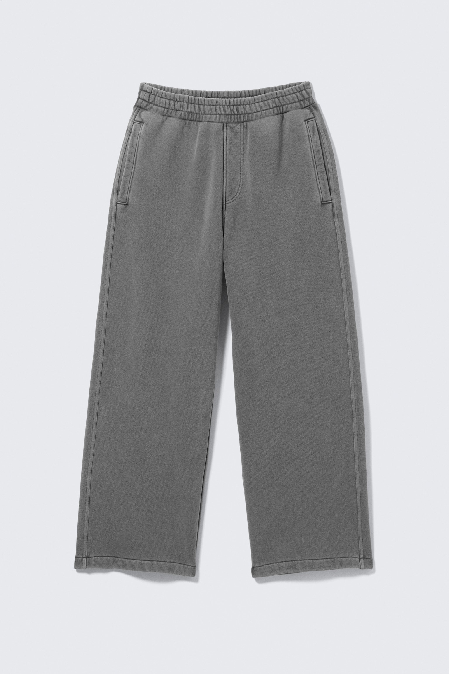 Spodnie dresowe Loose Heavyweight Cotton - Sprany Ciemnoszary - 1