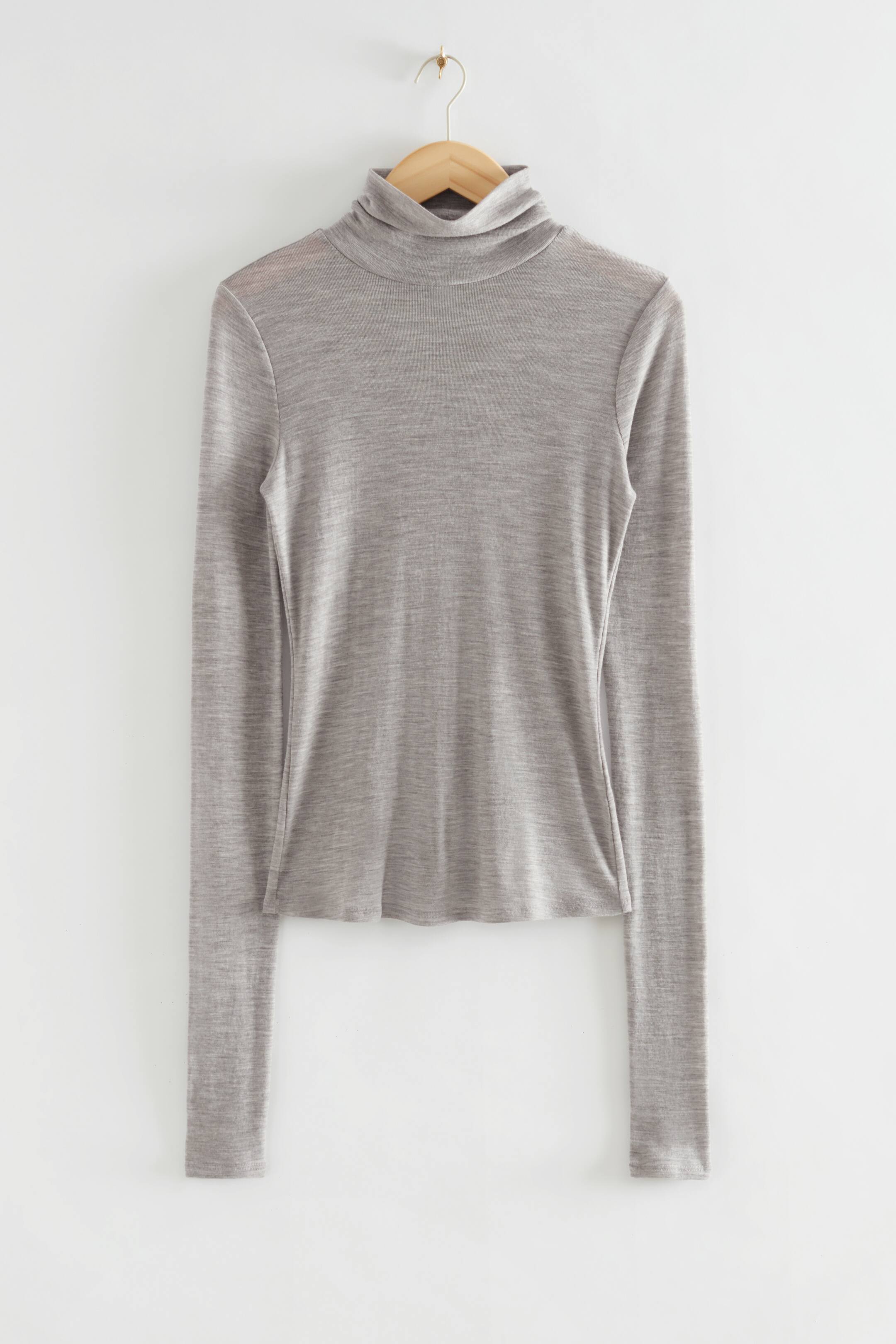 Long Sleeve Langarm Rollkragen Shirt H&m Rollkragenoberteil