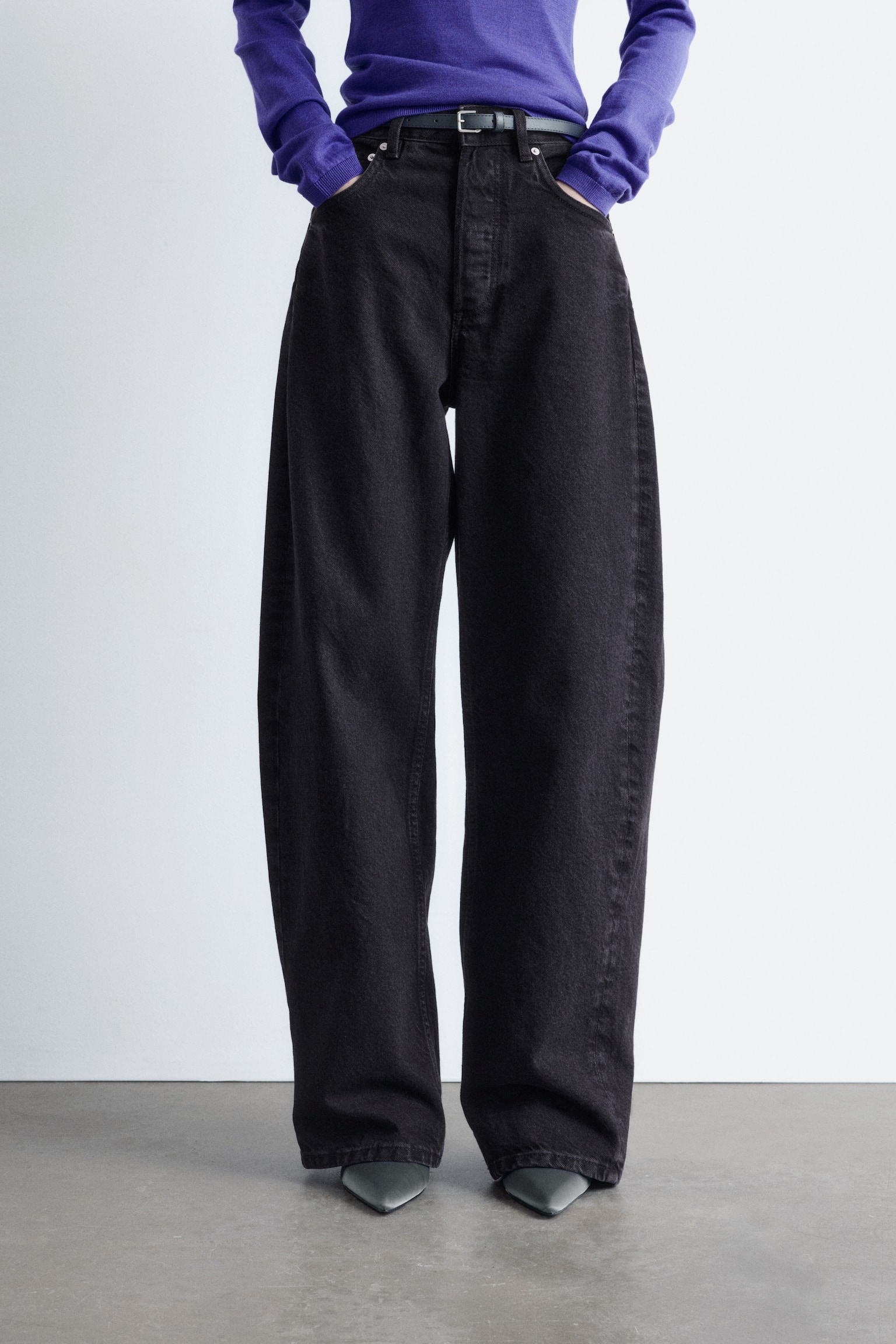 Jeans mit Barrel-Bein - Schwarz/Khaki/Dunkelblau/Rostbraun/Hellblau/Mittelblau - 8