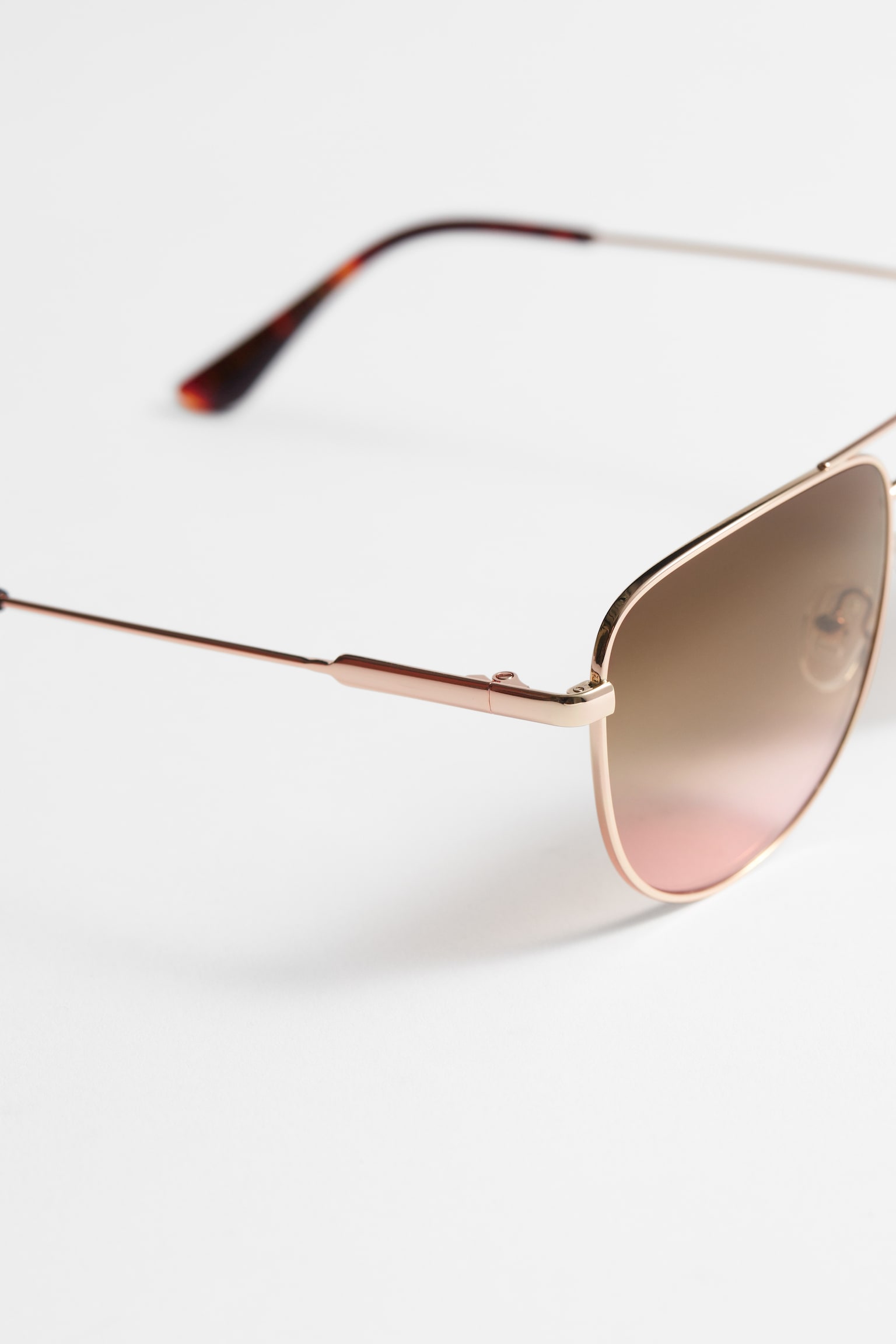 Aviator Sunglasses - Brown - 2