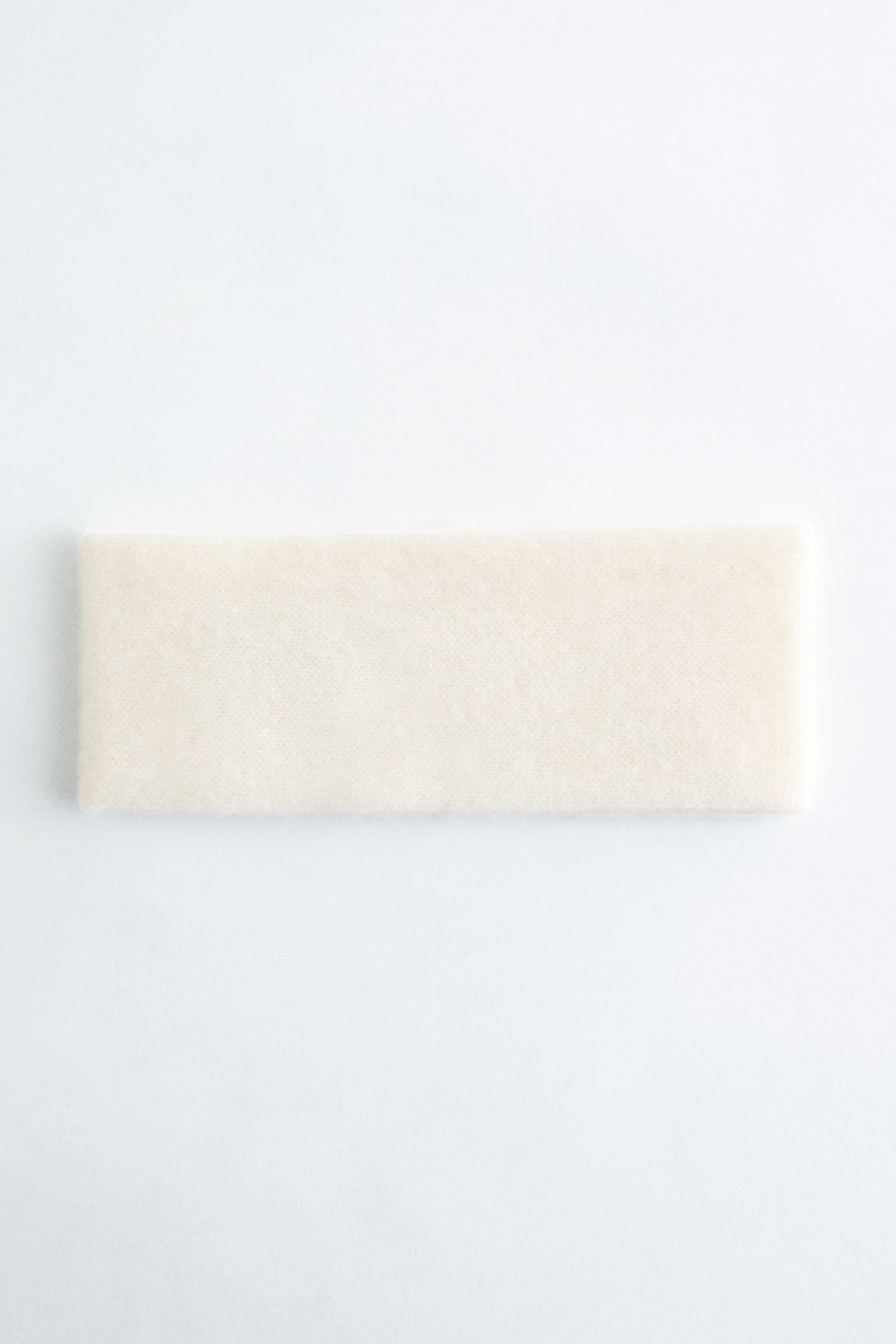 Fascia per capelli in cashmere - Bianco polvere