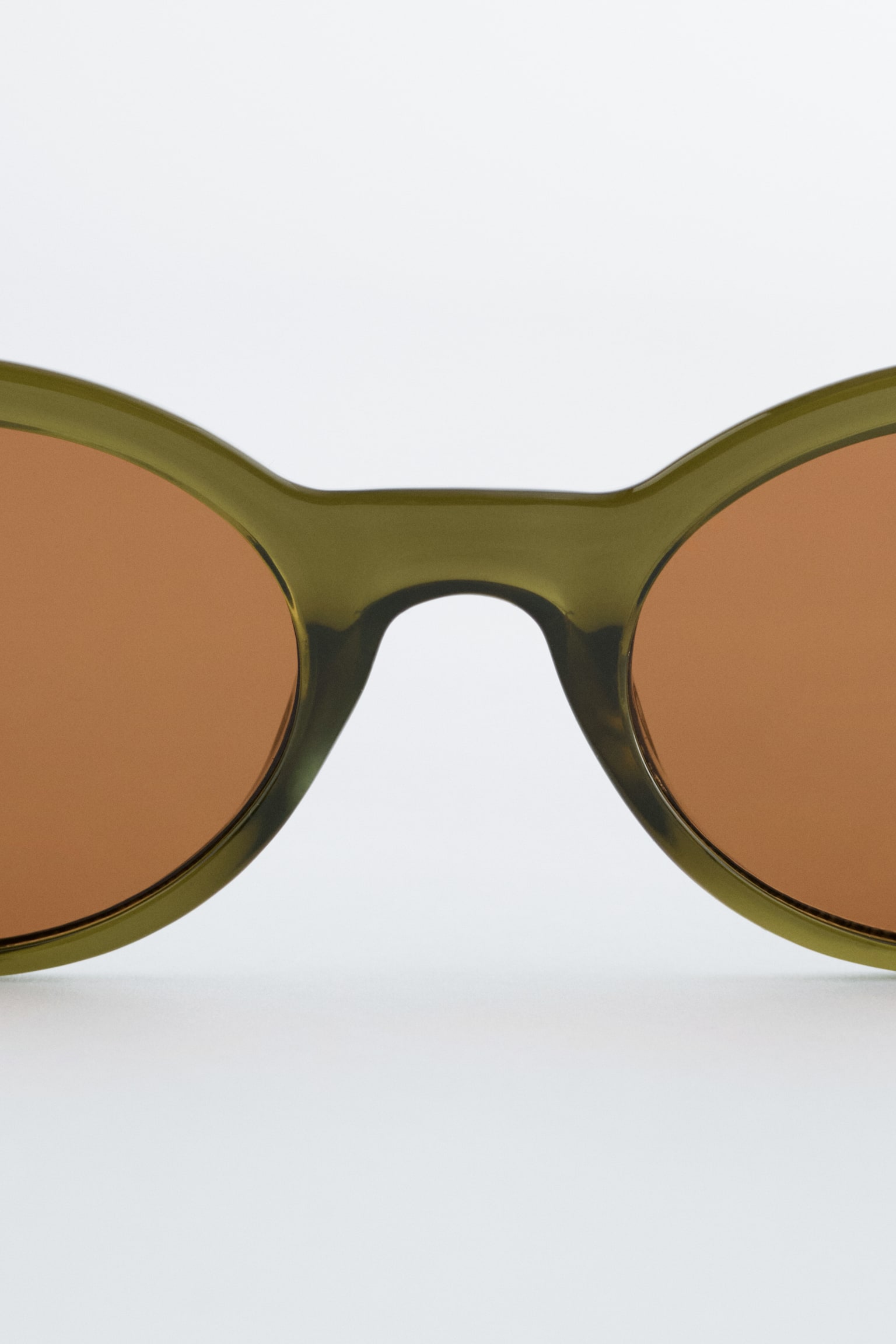 Sluneční brýle s oválnými obroučkami - Zelená/Hnědá/Černá/Hnědá/Želvovinová - 3