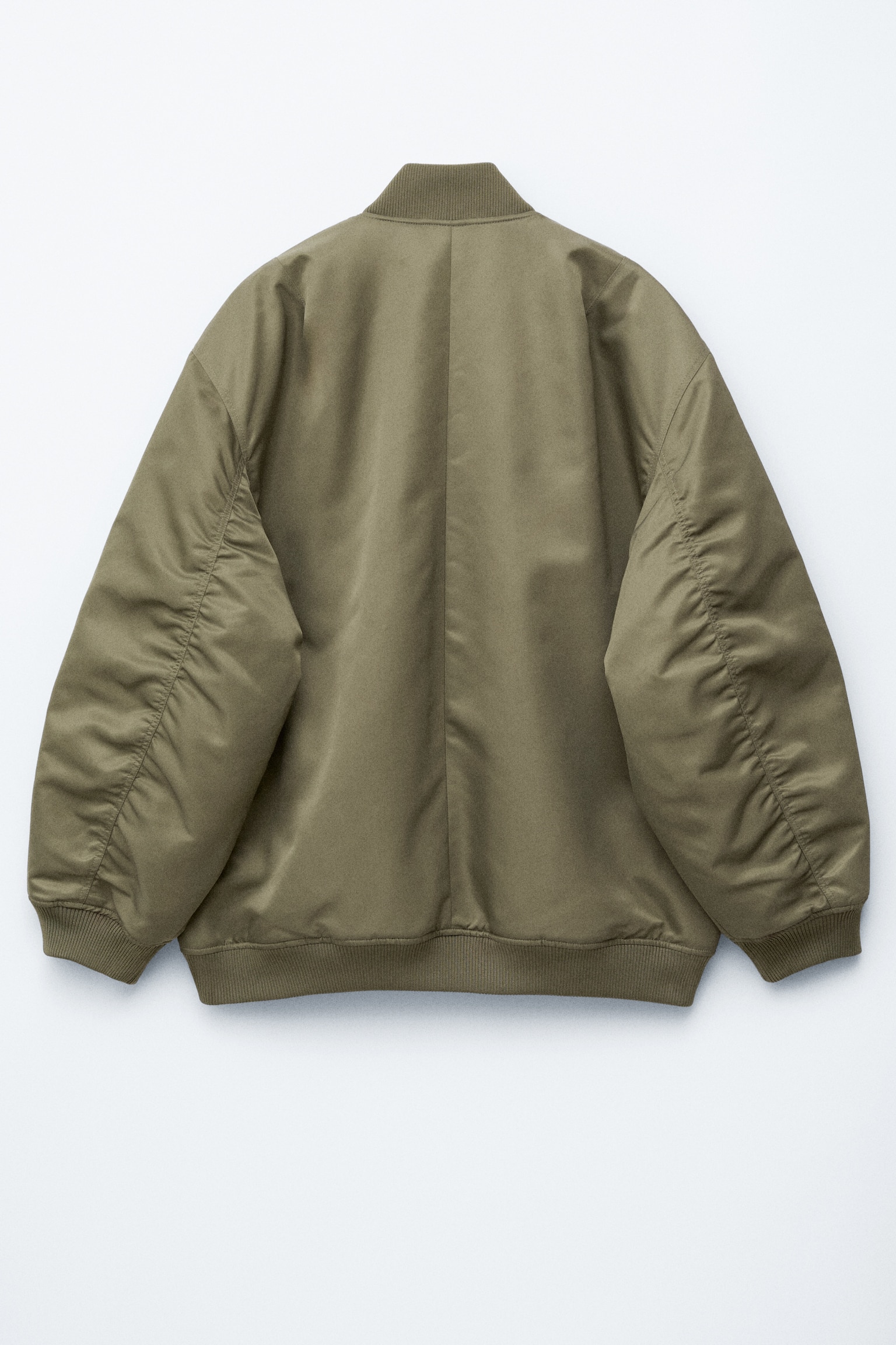 Lange Bomberjacke - Khaki/Khaki - 4