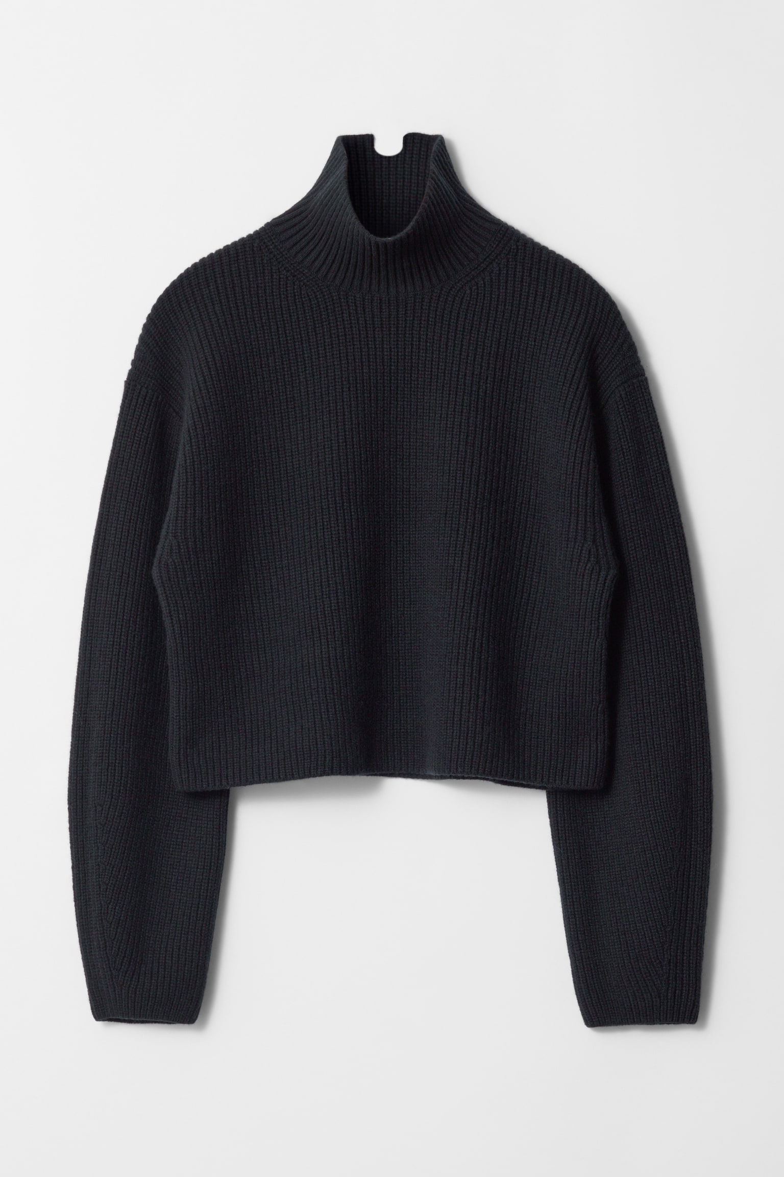 Rib-Knit Turtleneck Jumper - Navy/Dark Khaki - 2