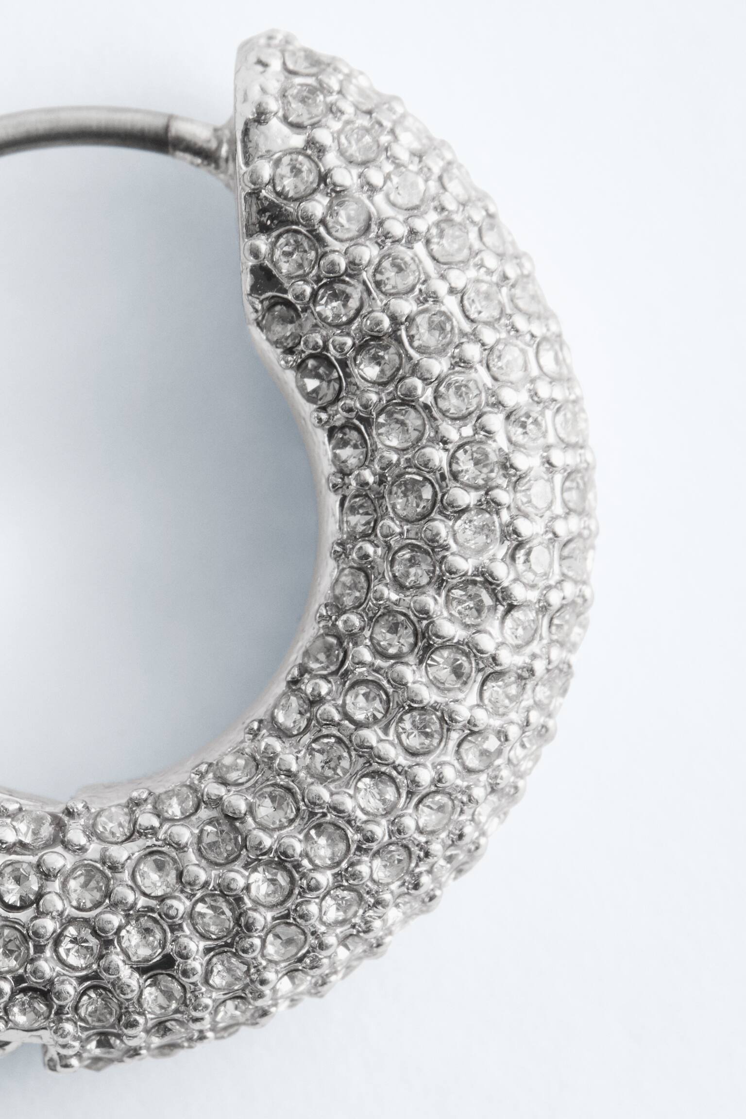 Oorringen met kristallen - Zilver - 10