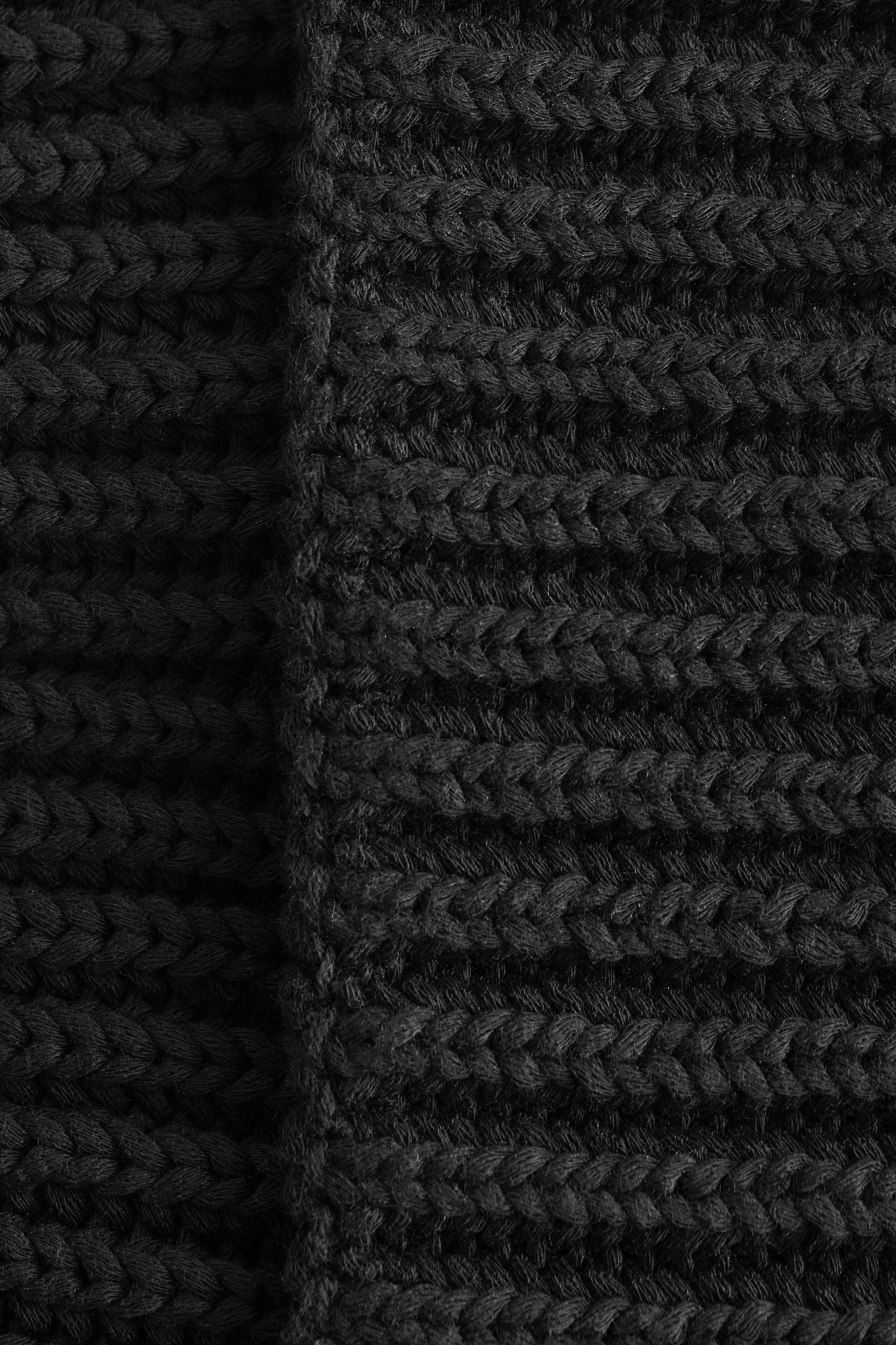 Strickmütze aus Baumwolle mit Seidenfutter - Schwarz/Rot - 2