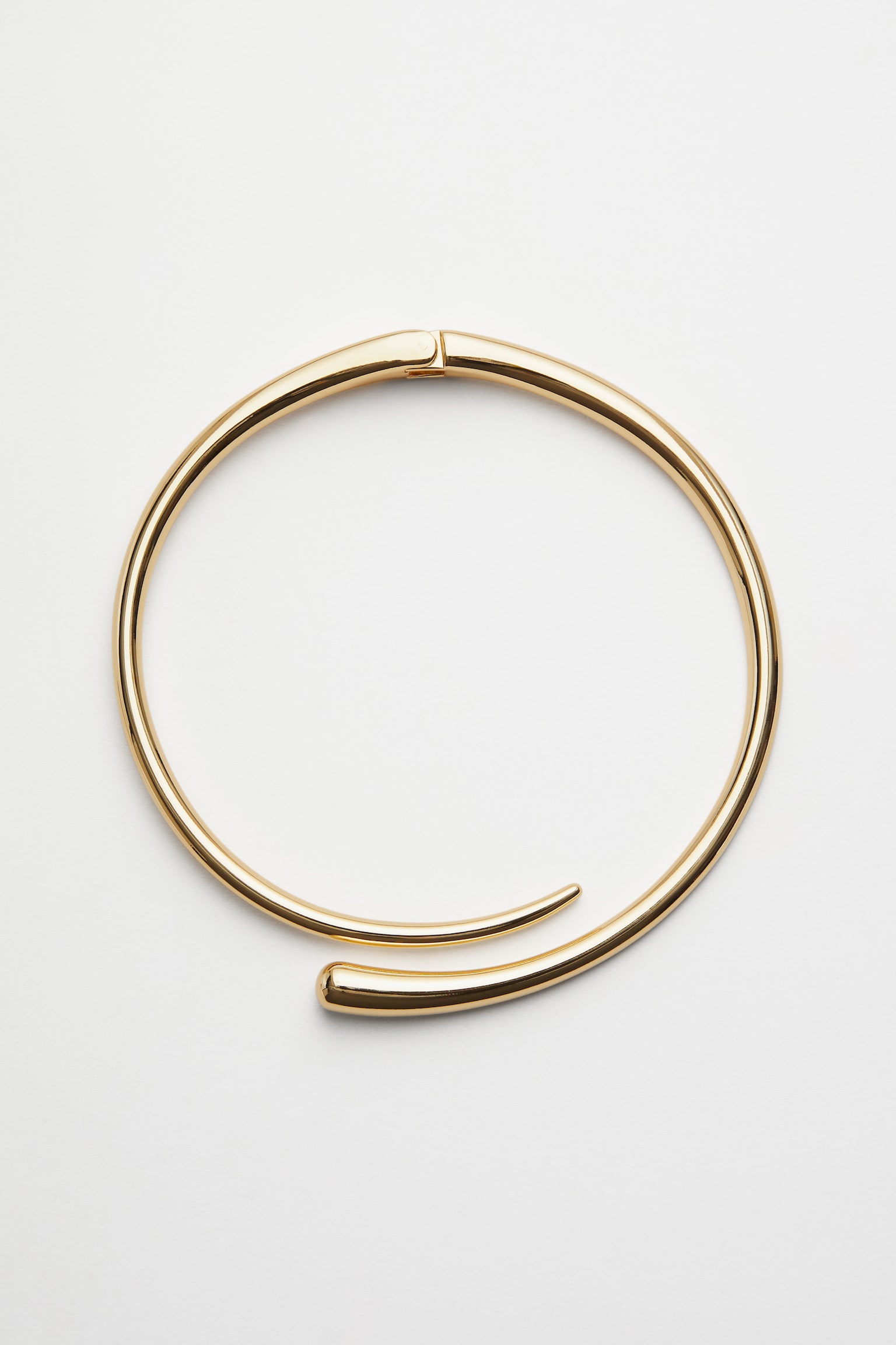 Sculptural Choker Necklace - Gold - 1