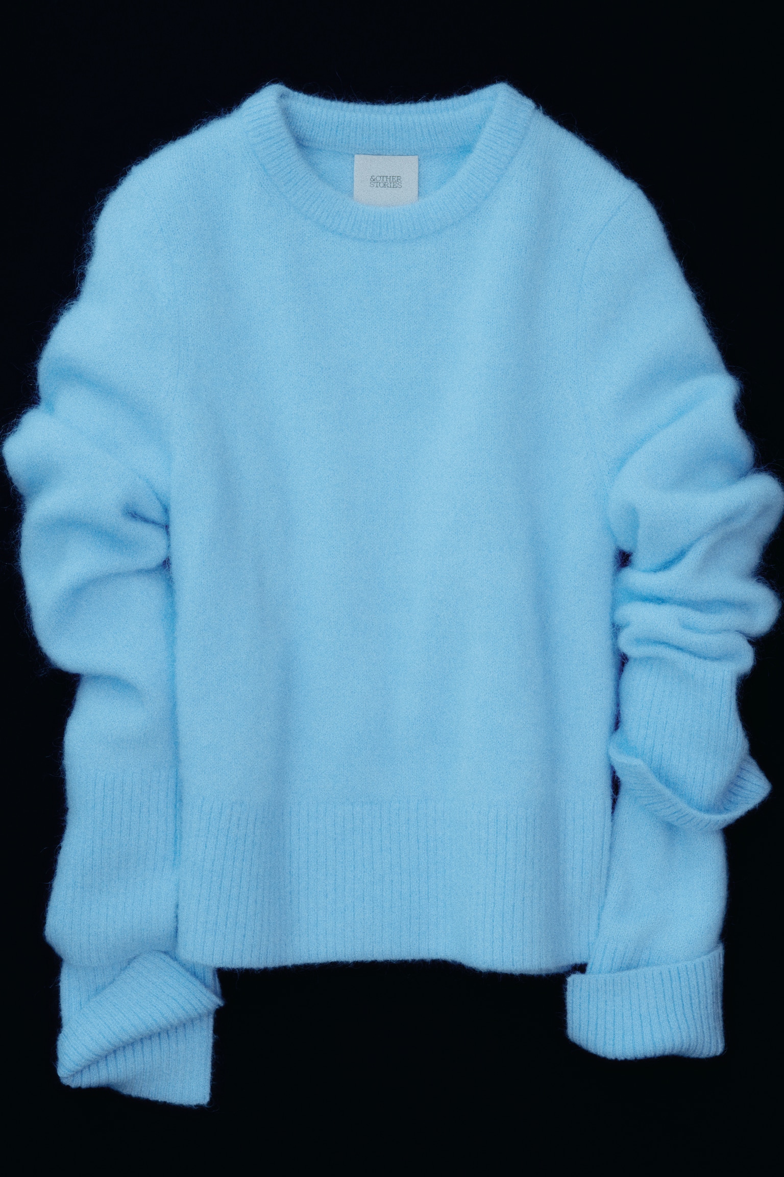 Trøje i mohairblend - Lyseblå - 8