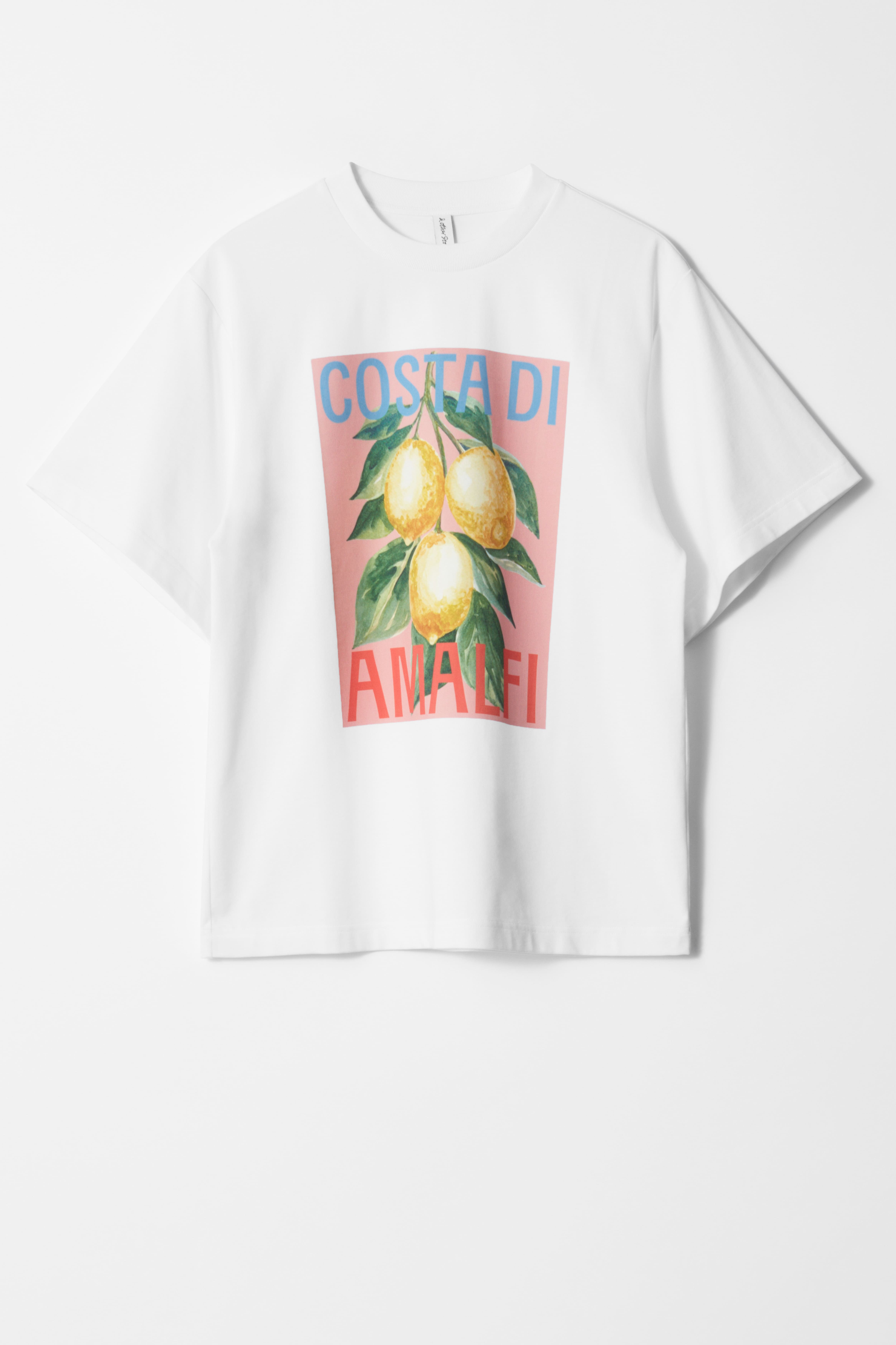 Bedrucktes Oversized-T-Shirt - Weiß/Print
