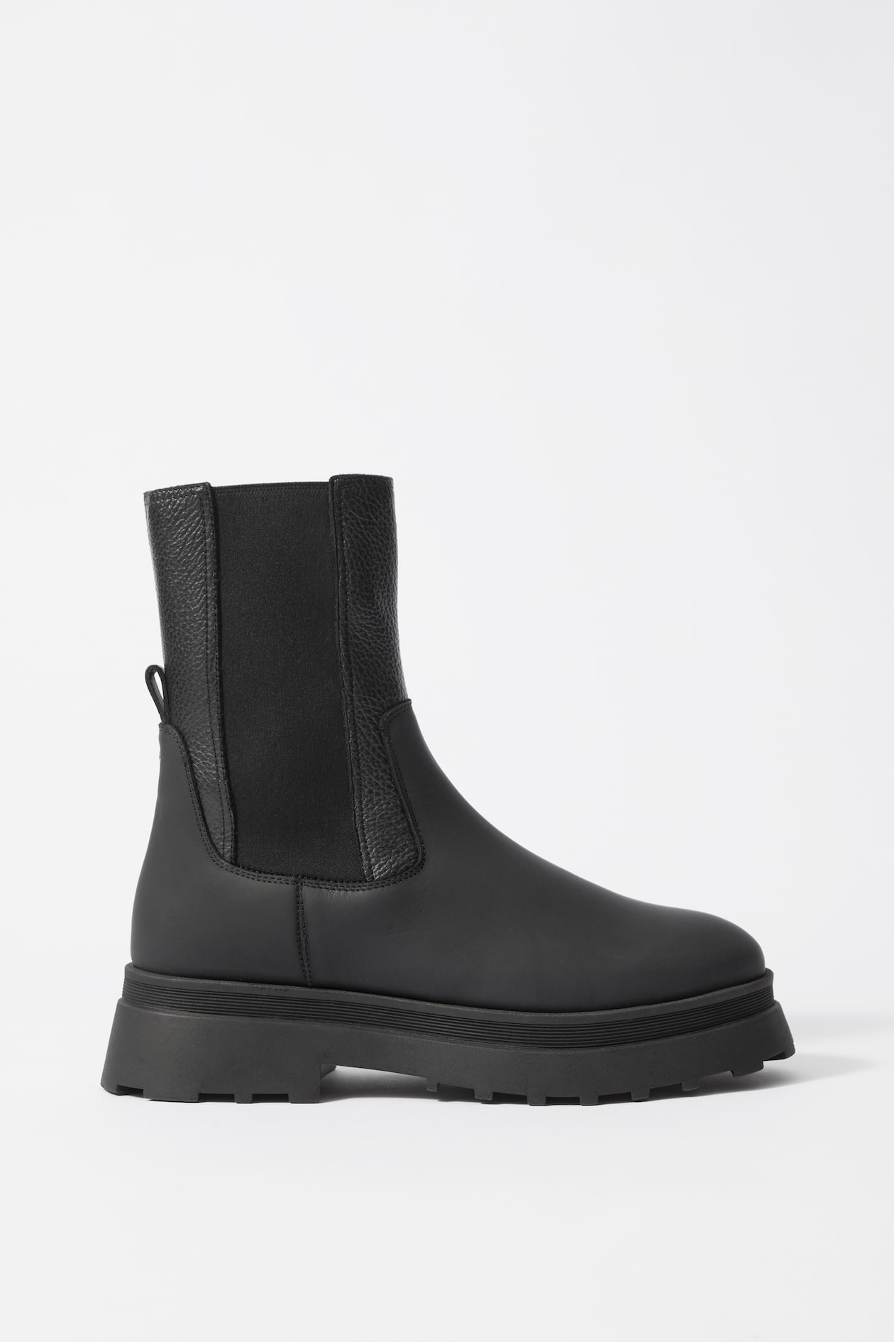 Lined Leather Chelsea Boots - Black - Ladies | H&M GB