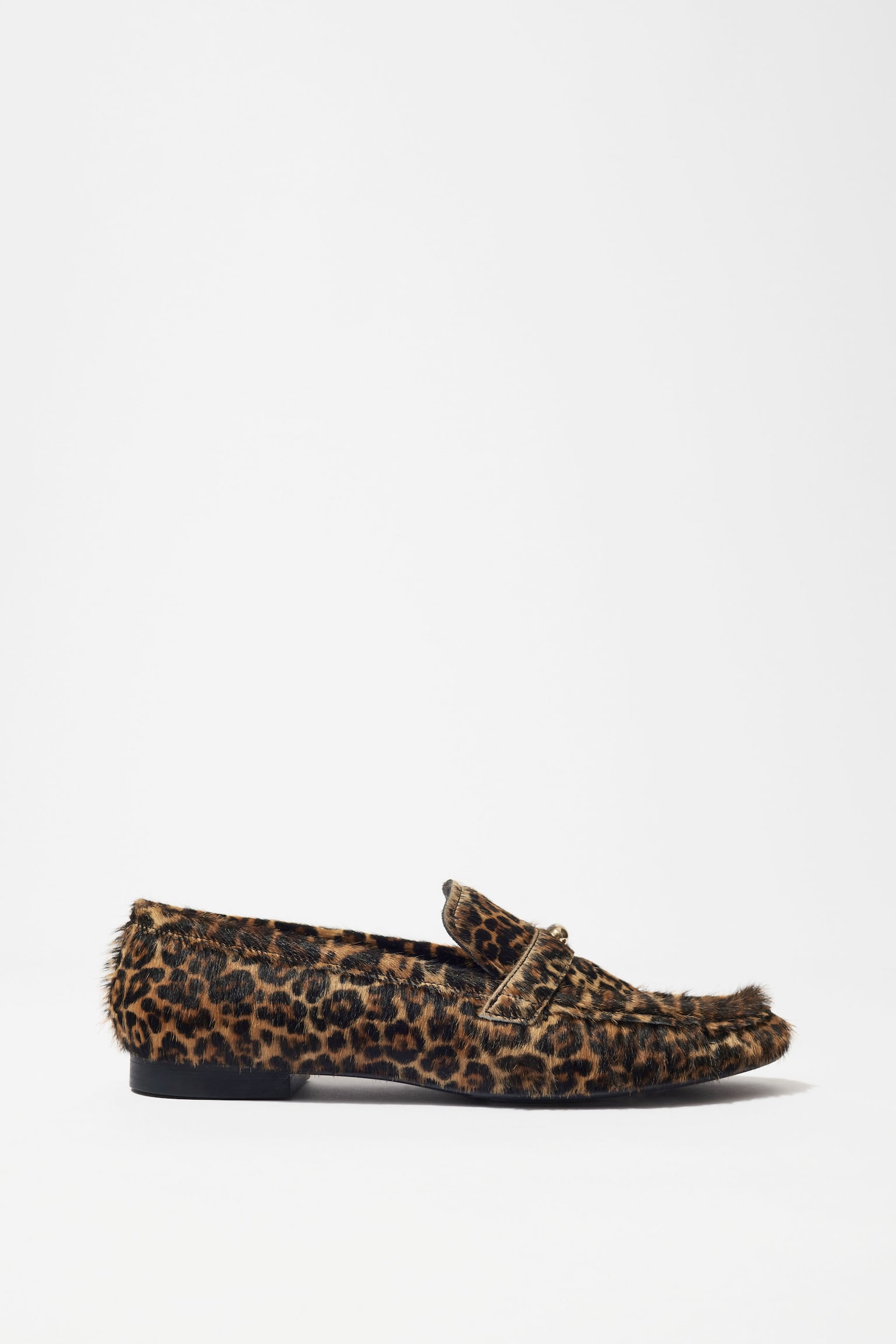 Classic Leather Loafers - Leopard/Black - 2