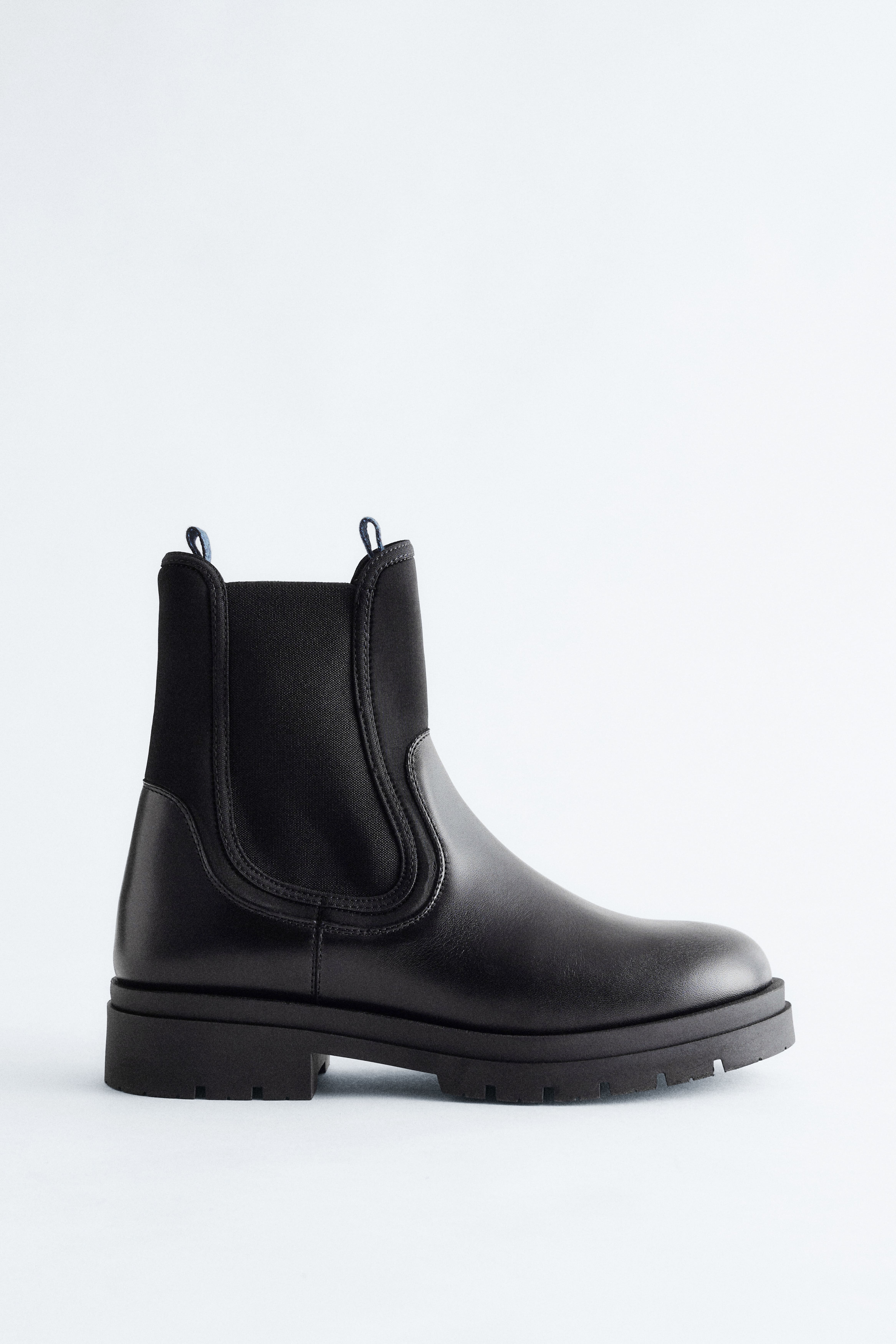 Chelsea-Boots aus Leder - Schwarz