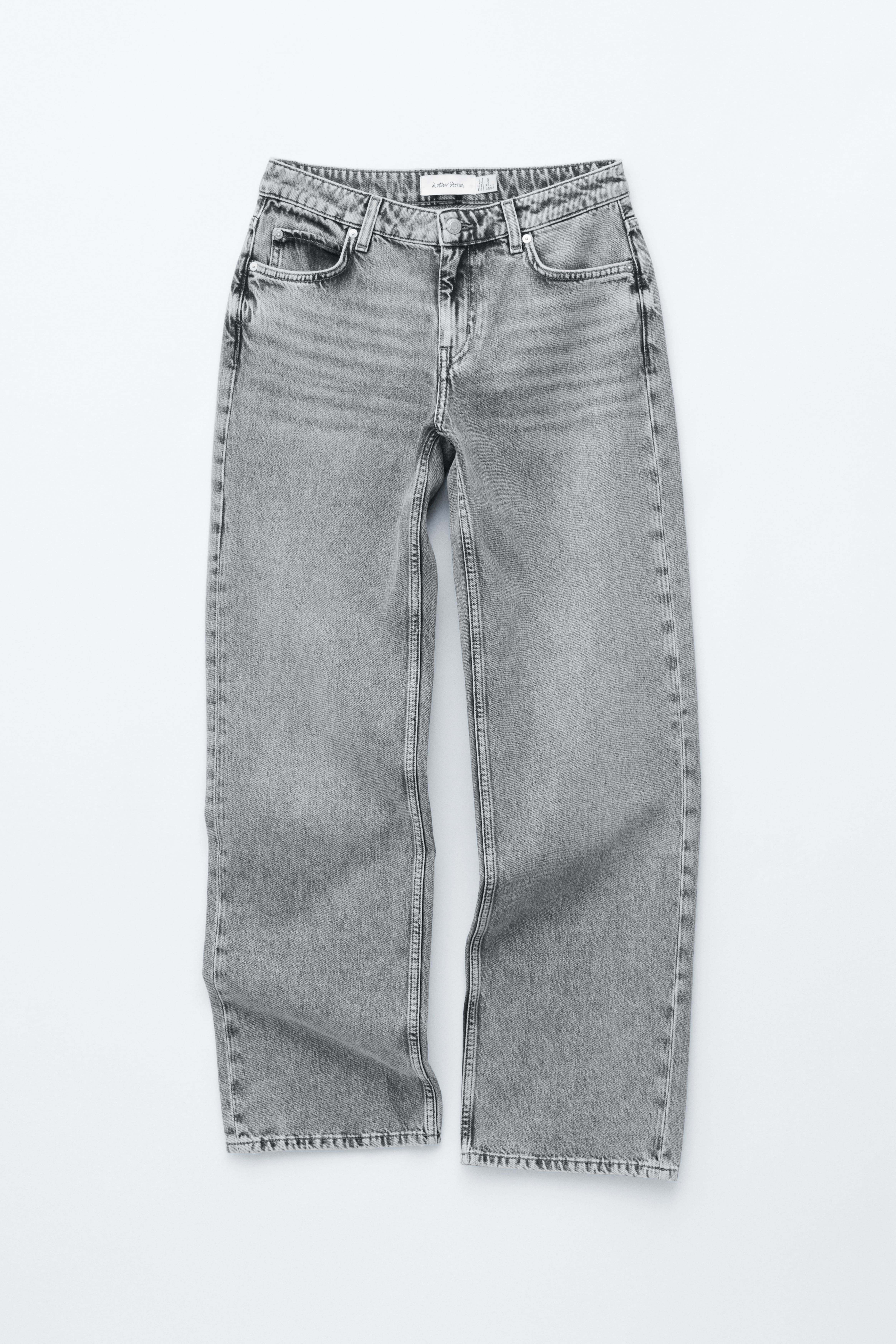 Straight-Leg Jeans - Light Grey/Dusty Blue