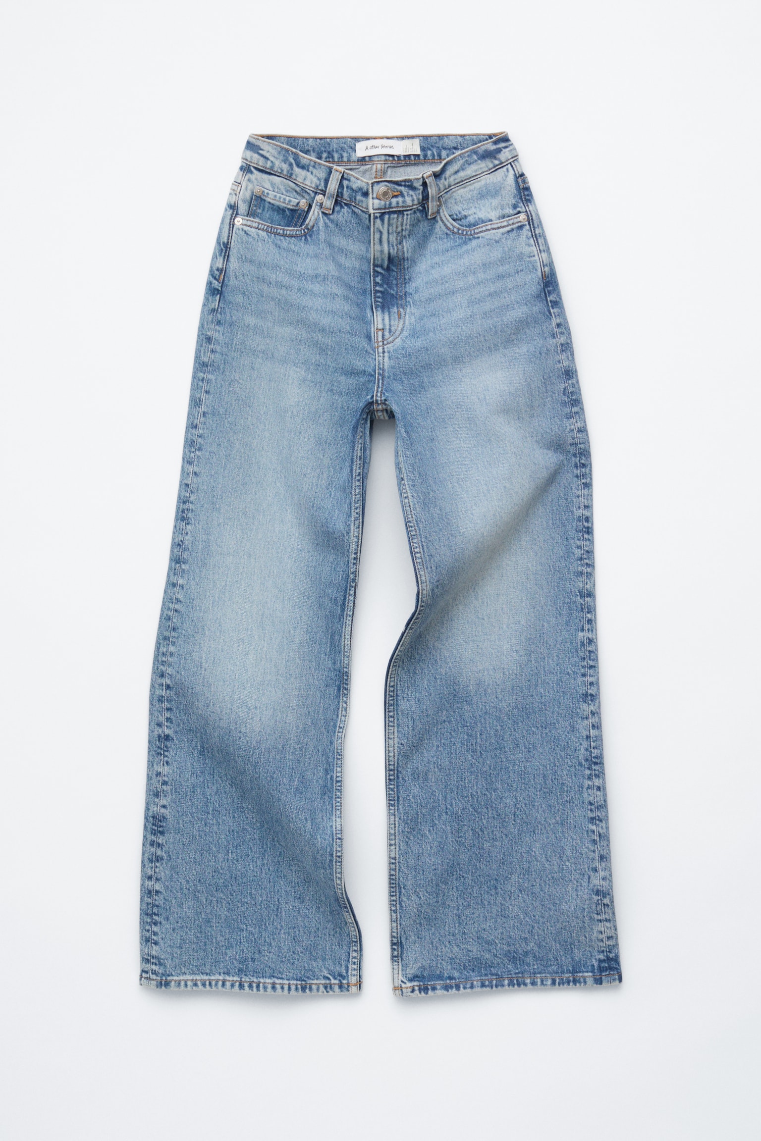 Jeans mit weitem Bein - Hellblau/Dunkelrot/Mittelblau/Schwarz/Blau/Dunkelblau/Mittelblaue Waschung - 2