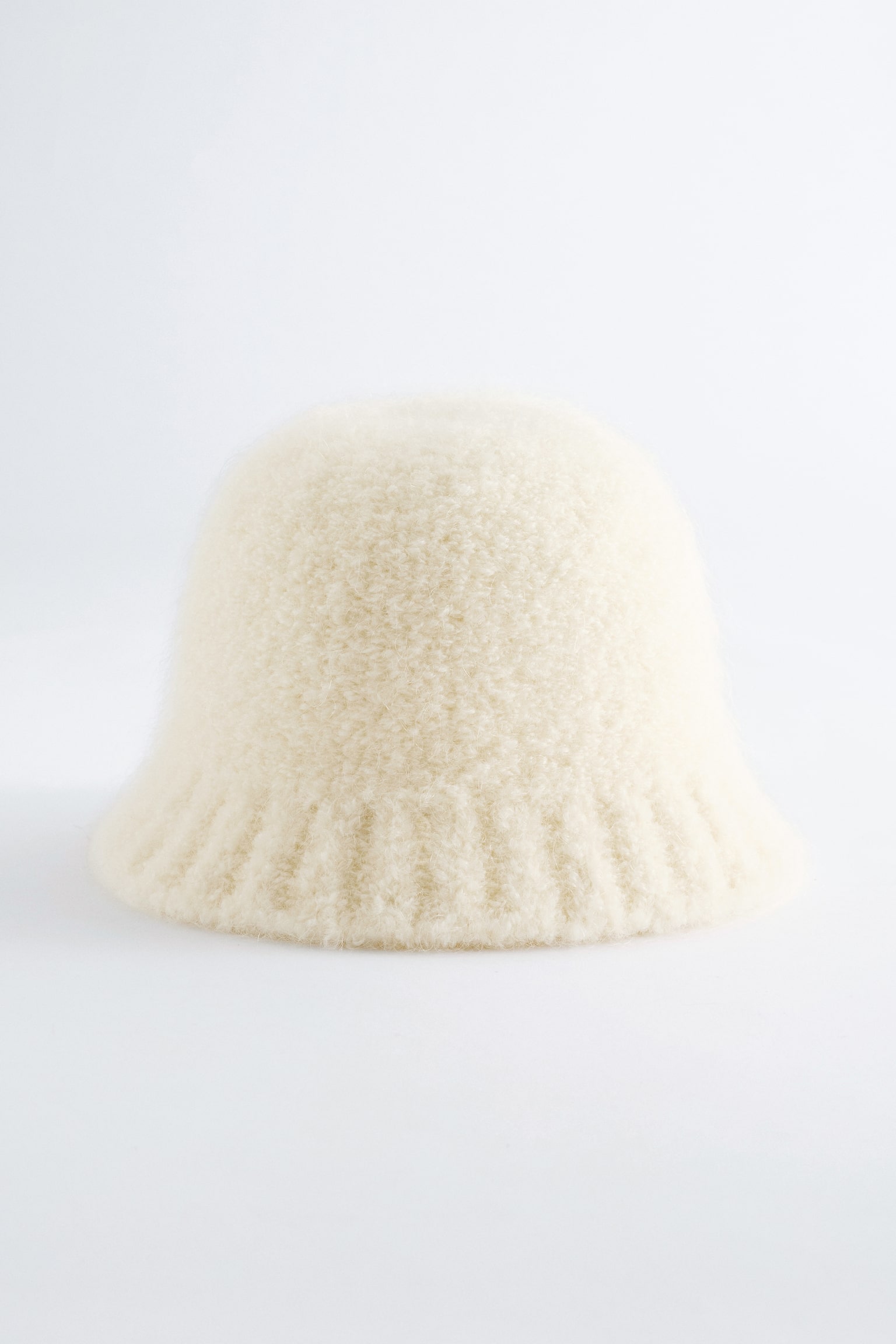 Cappello da pescatore in misto mohair - Bianco